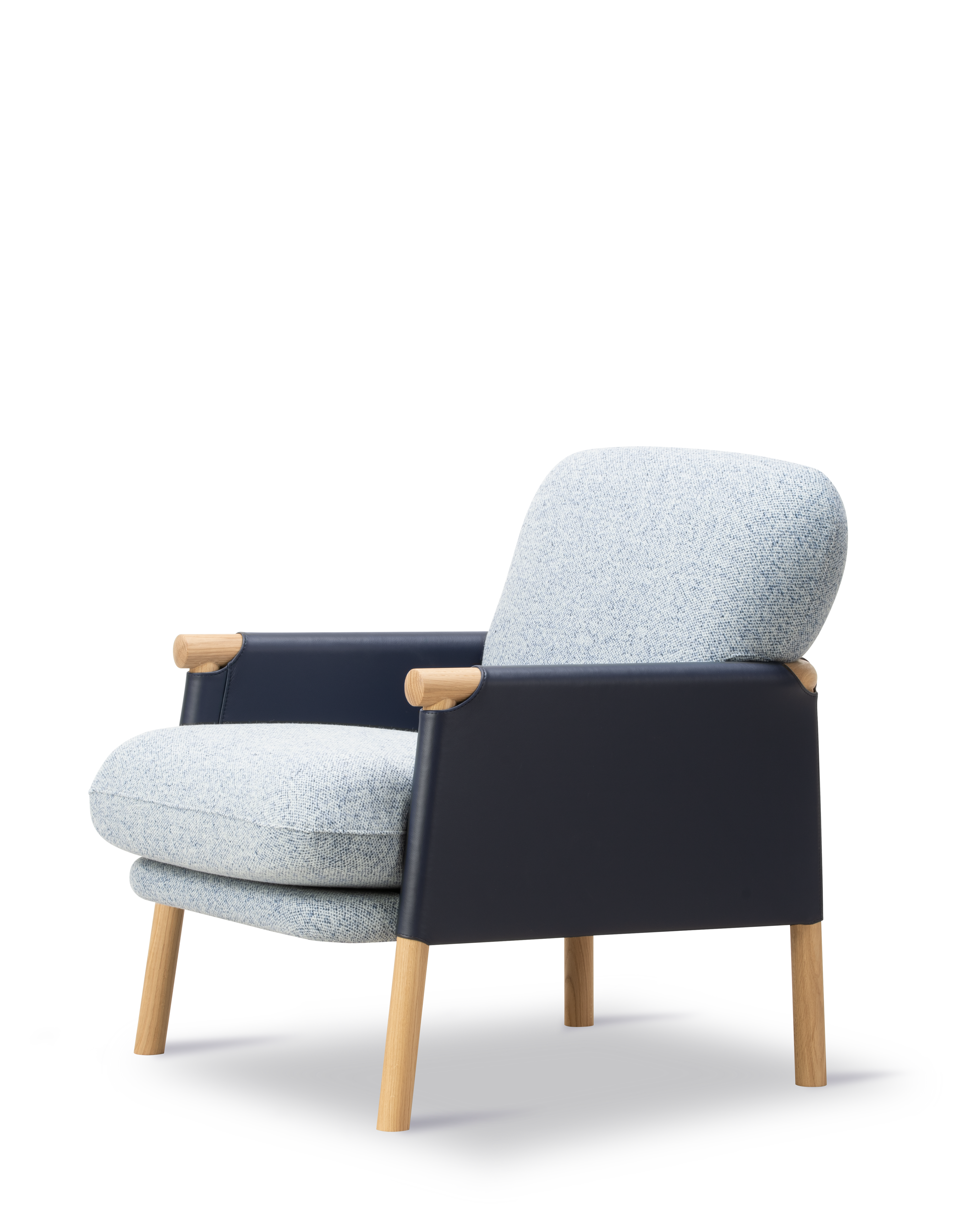 Savannah Lounge Chair - Læder 30137 Adria / Vanir 733 / Eg lys olie