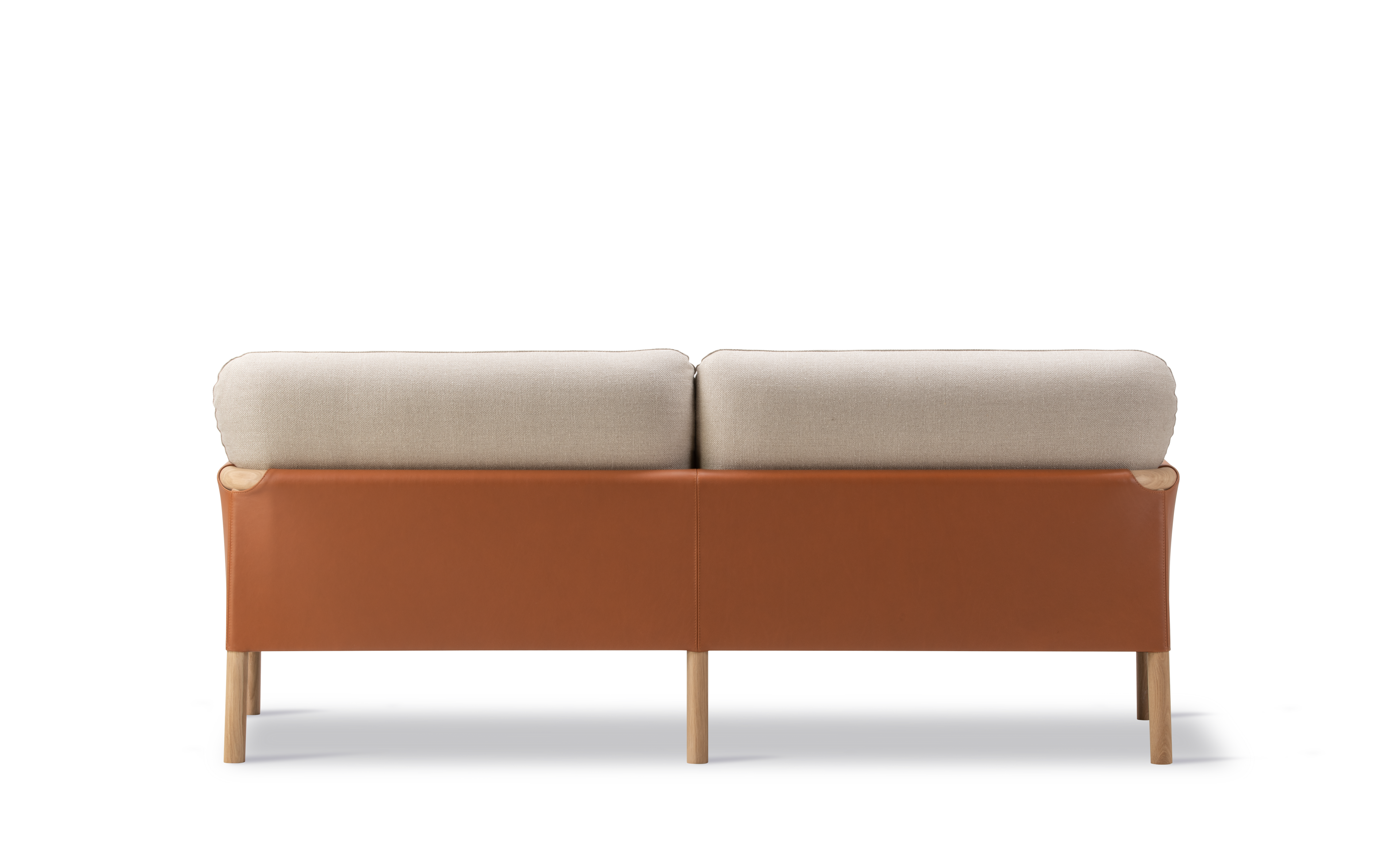 Savannah Sofa - Leather 95 Max / Grand Linen 0024 / Oak light oil