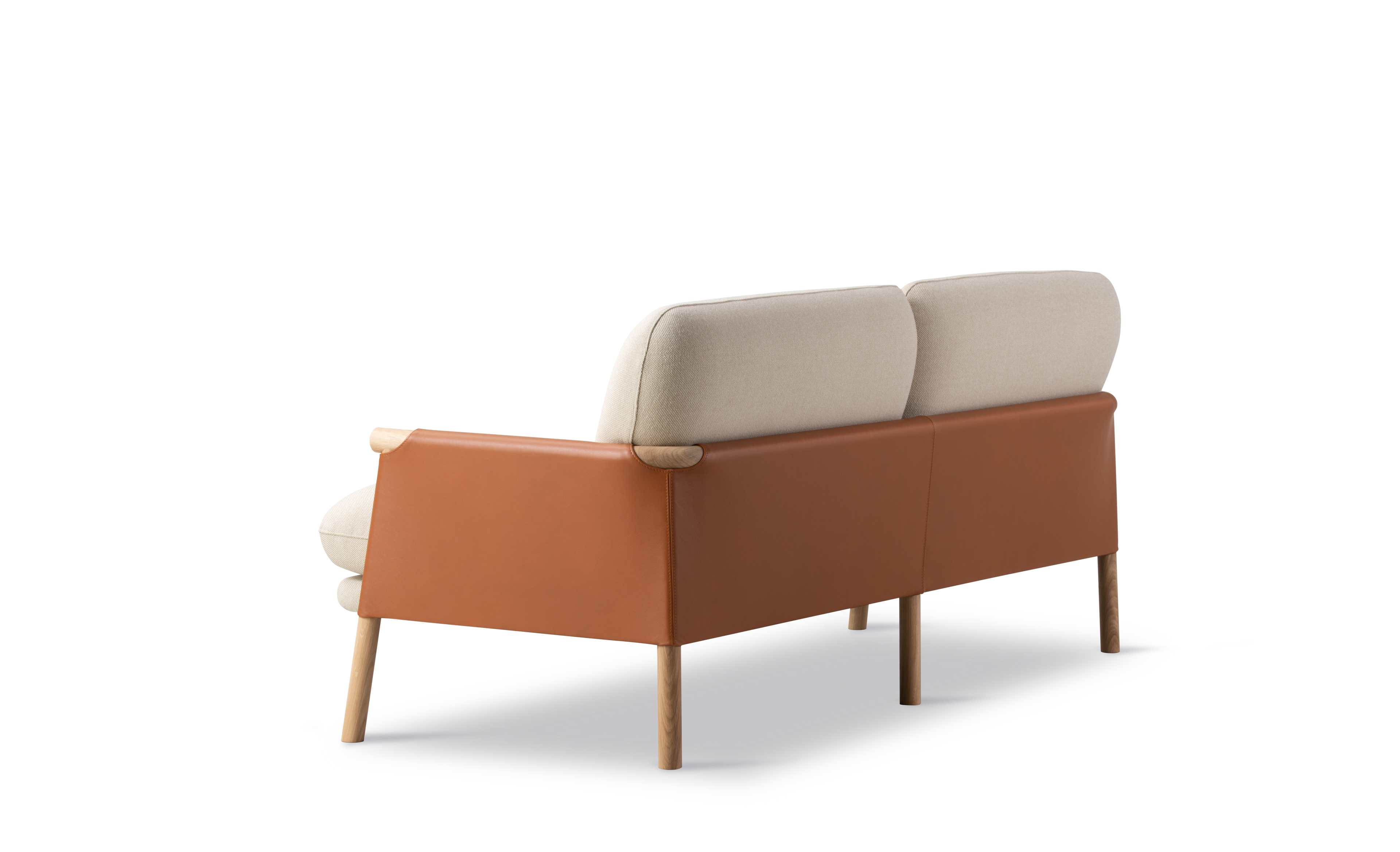 Savannah Sofa - Leather 95 Max / Hallingdal 200 / Oak light oil