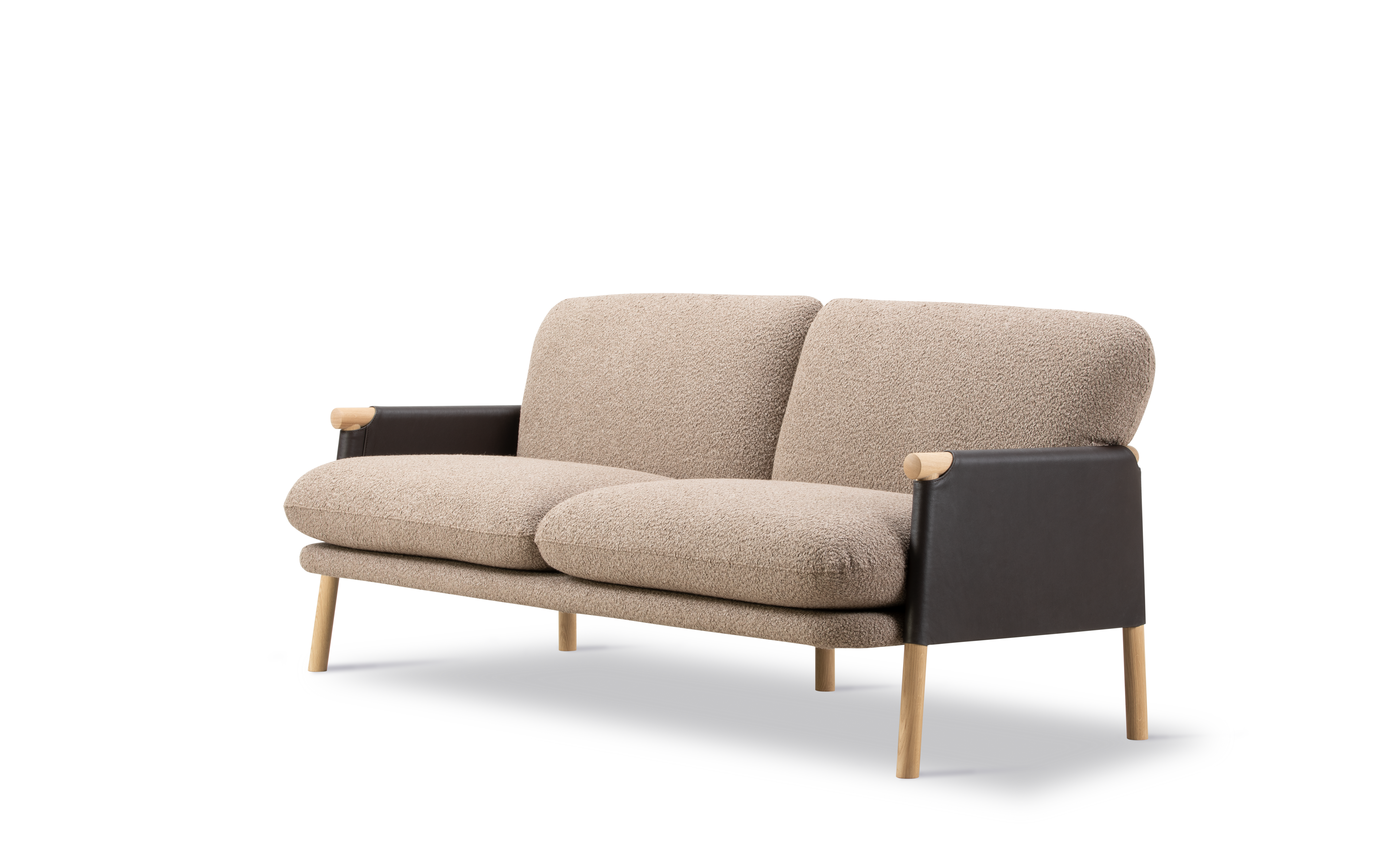 Savannah Sofa - Læder 906 Organic / Elle 02 / Eg lys olie