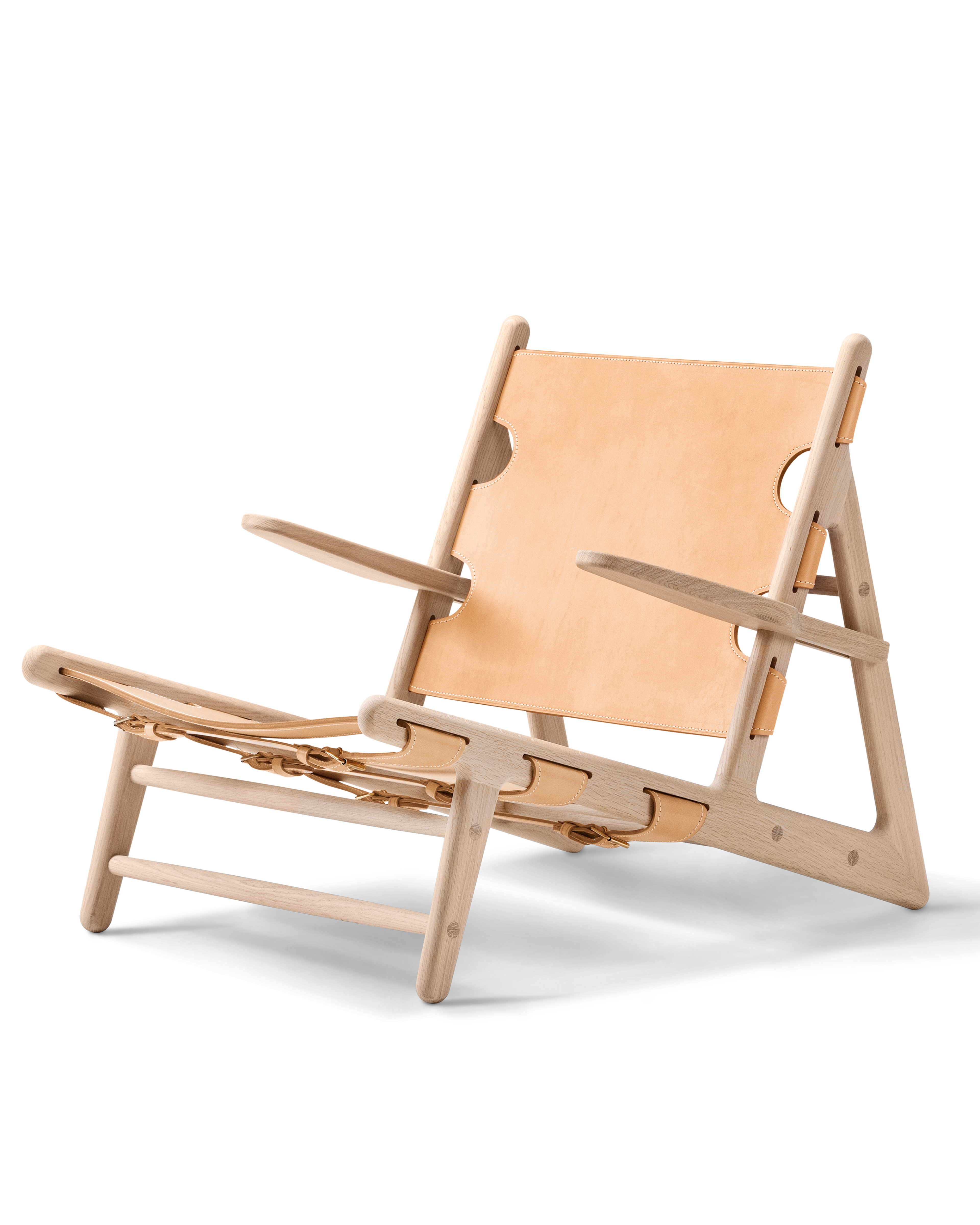 The Hunting Chair - Natural Leather / Oak soap