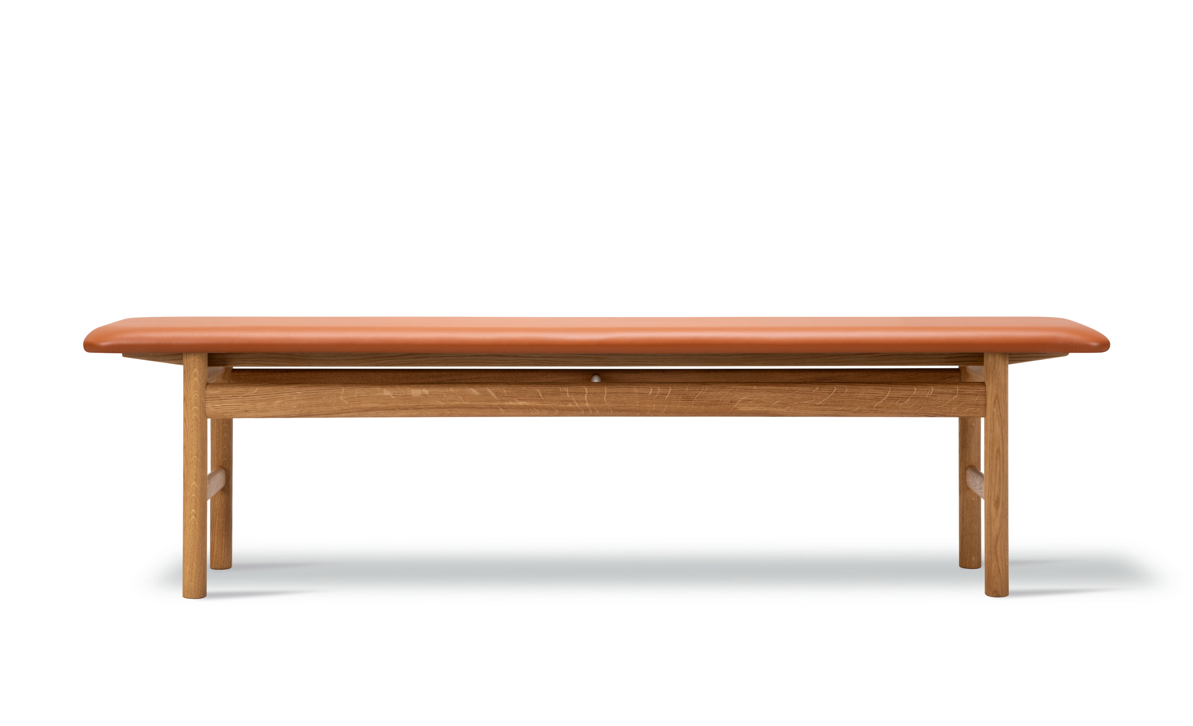 Mogensen 3172 Bench w/o back - Omni 307 Cognac Leather / Oak oil