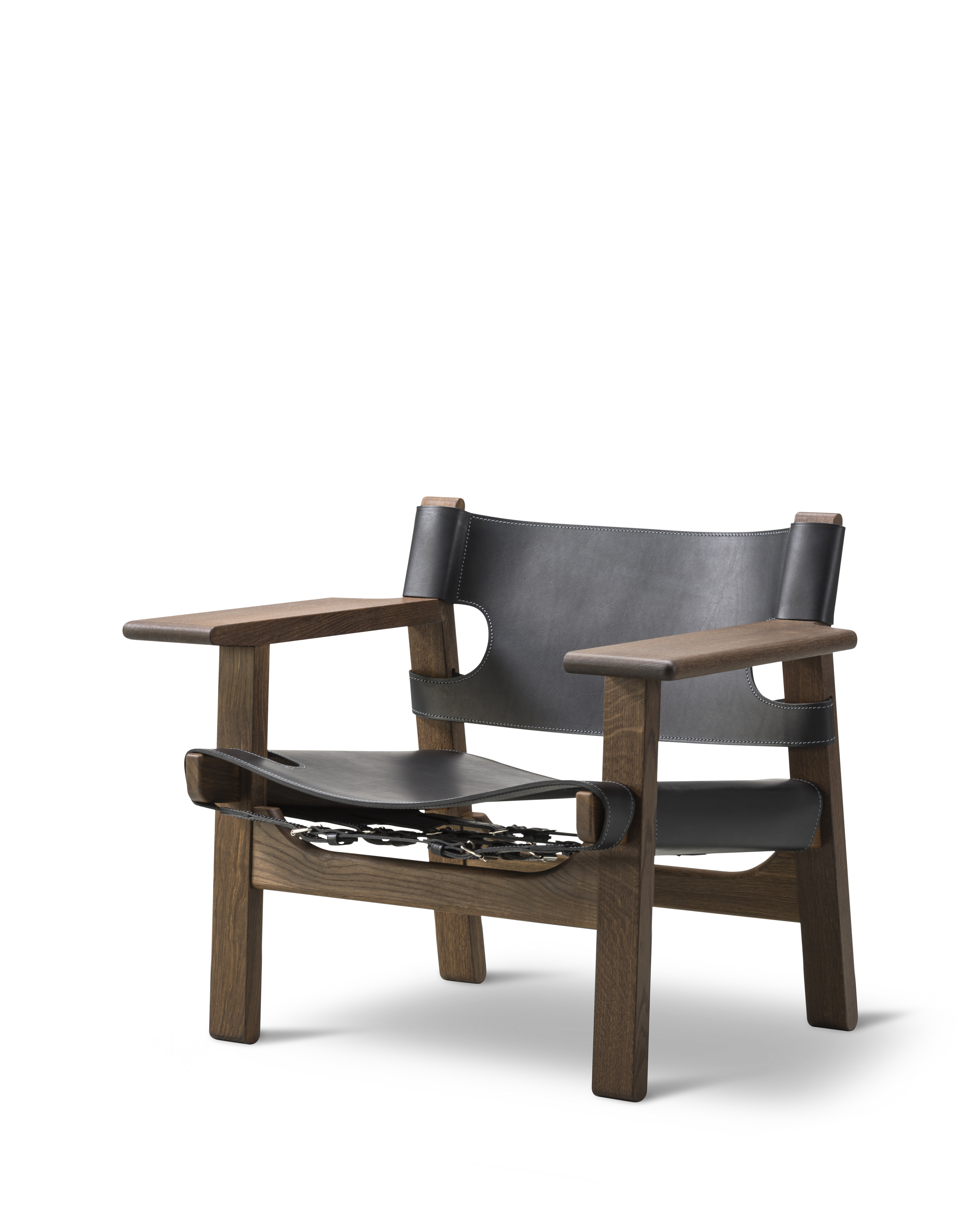 The Spanish Chair - Smoked oak / Black leather