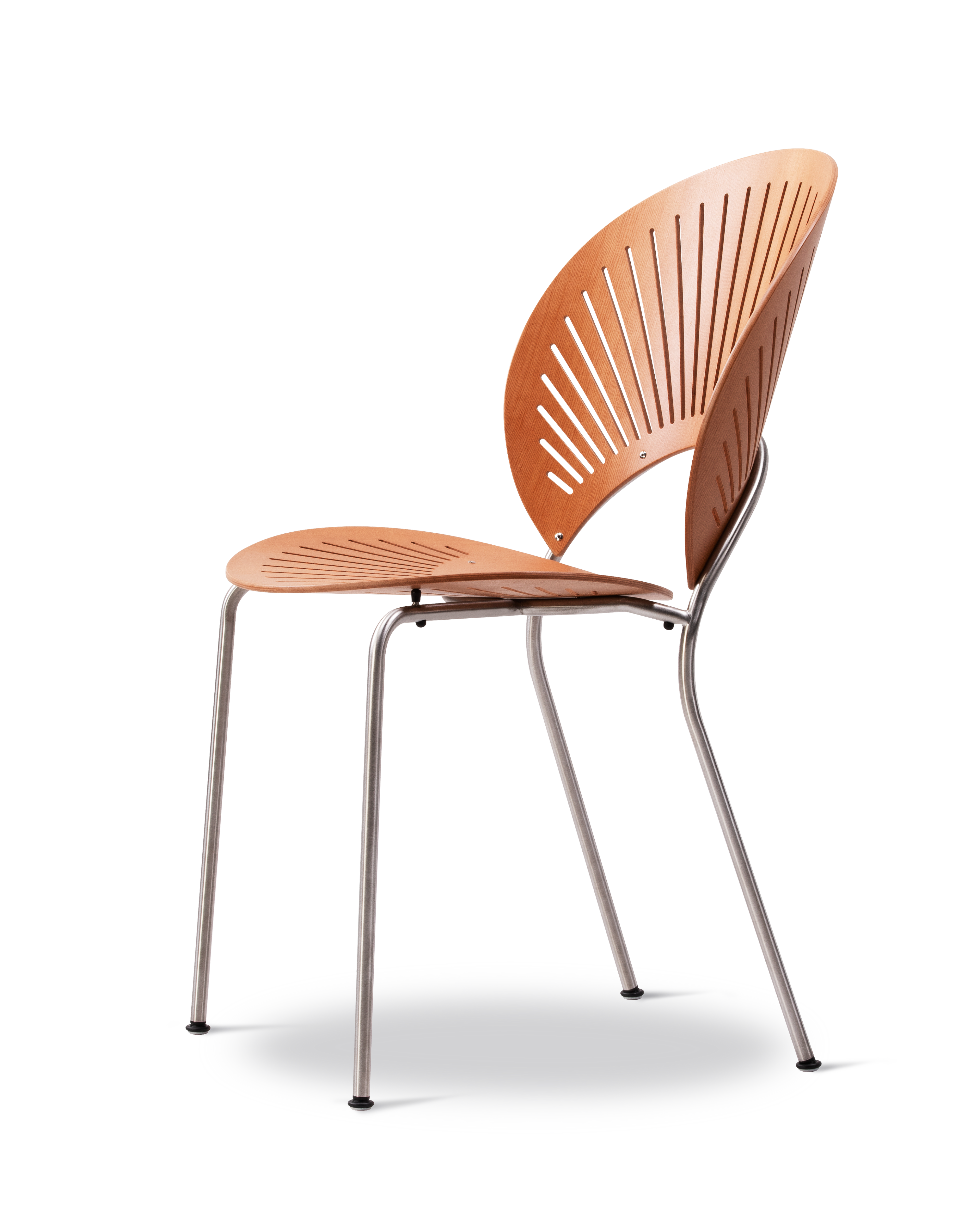 Trinidad Chair - Oregon Pine / Frame in Brushed Steel