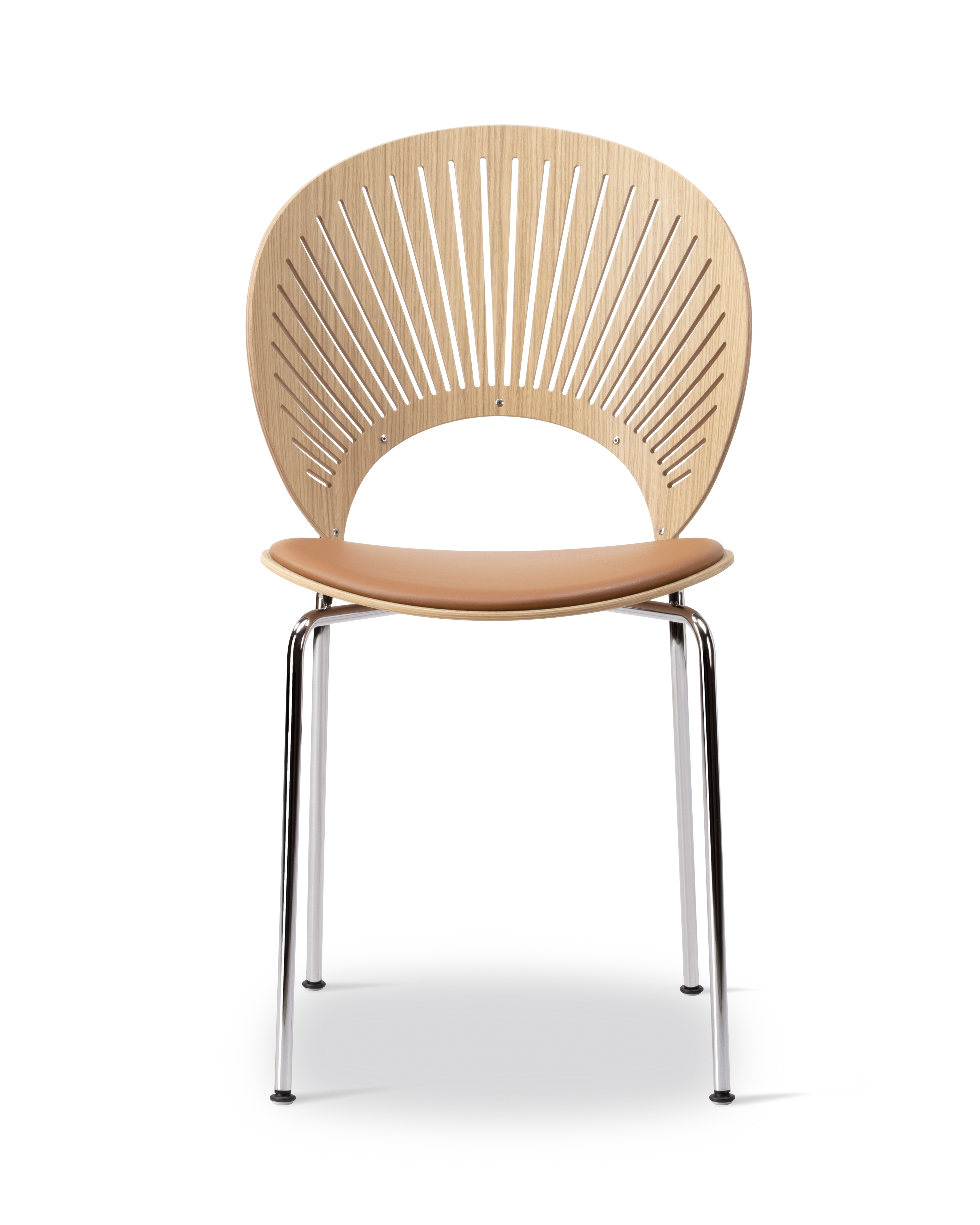 Trinidad Chair - Leather Omni 307 Cognac / Oak Oil /  Chrome