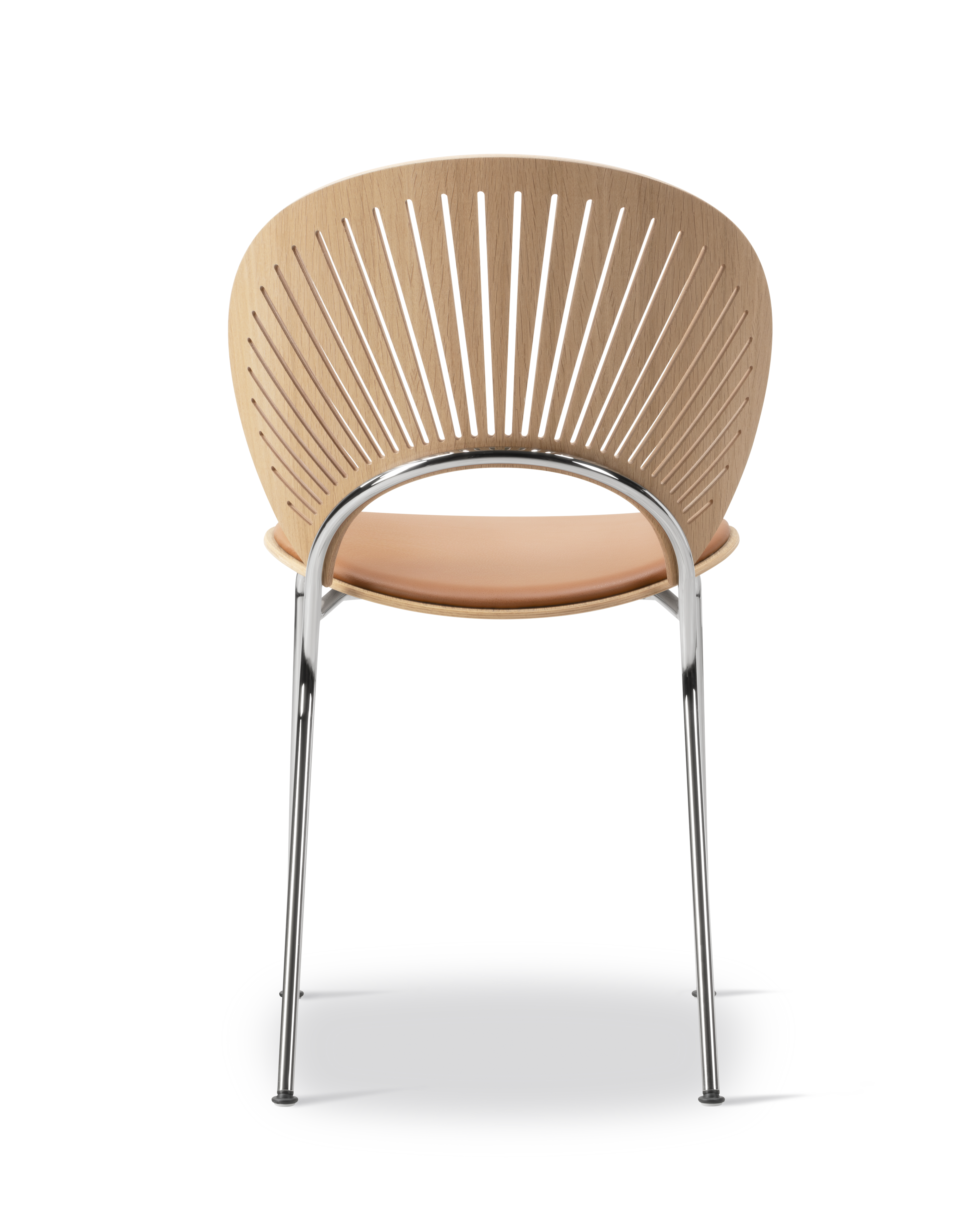 Trinidad Chair - Leather Omni 307 Cognac / Oak Oil /  Chrome