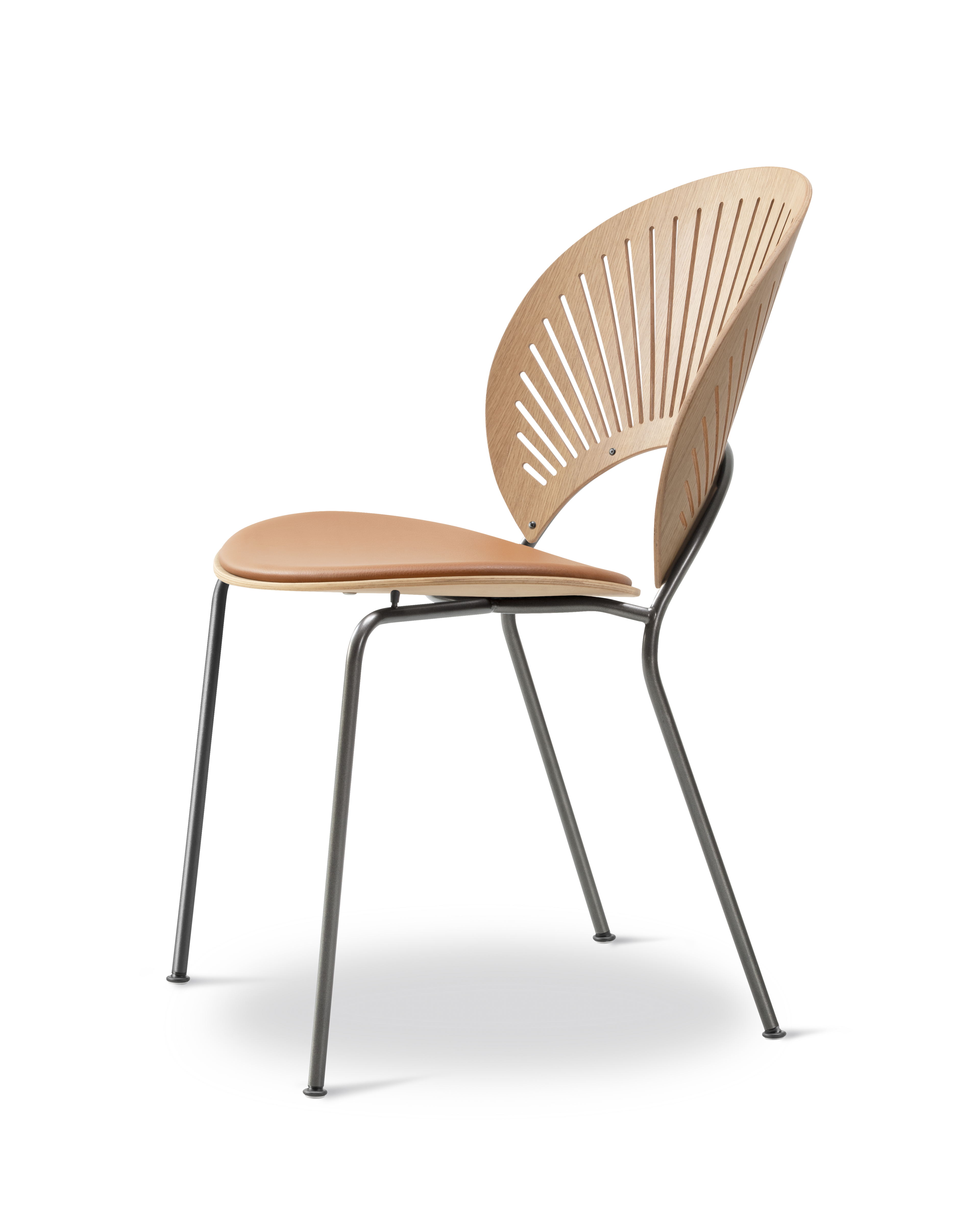 Trinidad Chair - Leather Omni 307 Cognac / Oak Oil / Flint