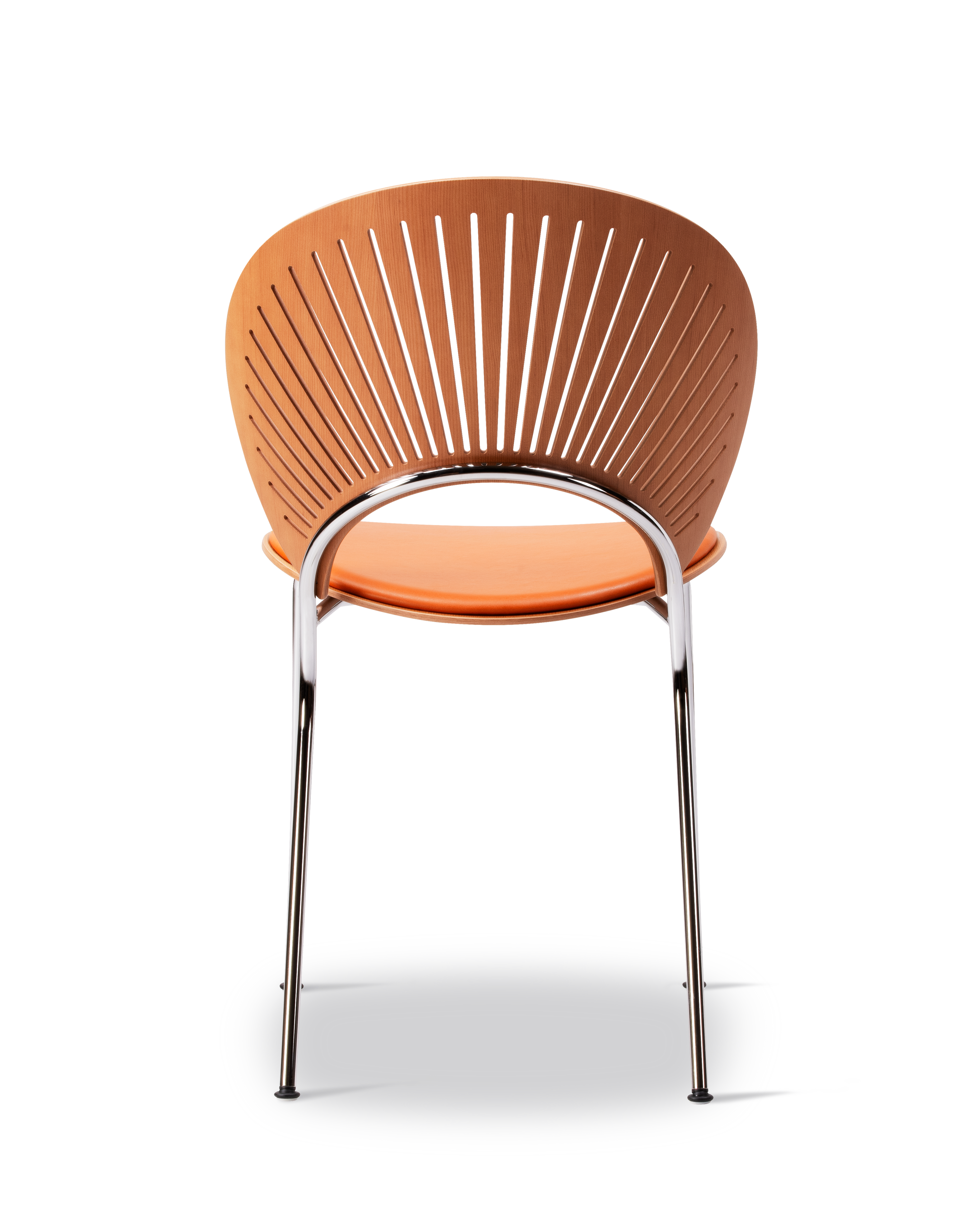 Trinidad Chair - Leather Trace 8870 Light Tan / Oregon Pine / Brushed Steel