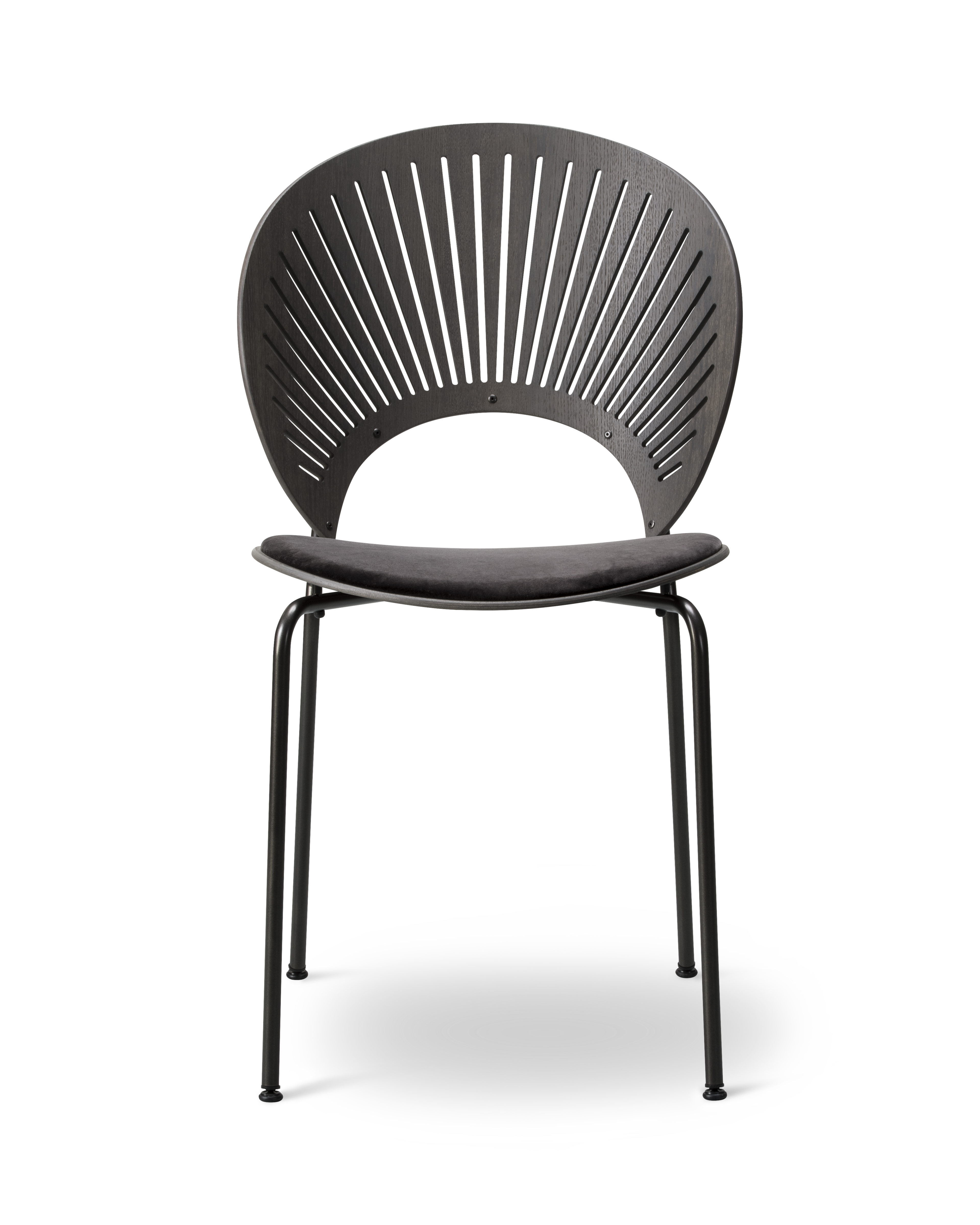Trinidad Chair - Leather Harald 192 / Ash black lacquered / Black frame