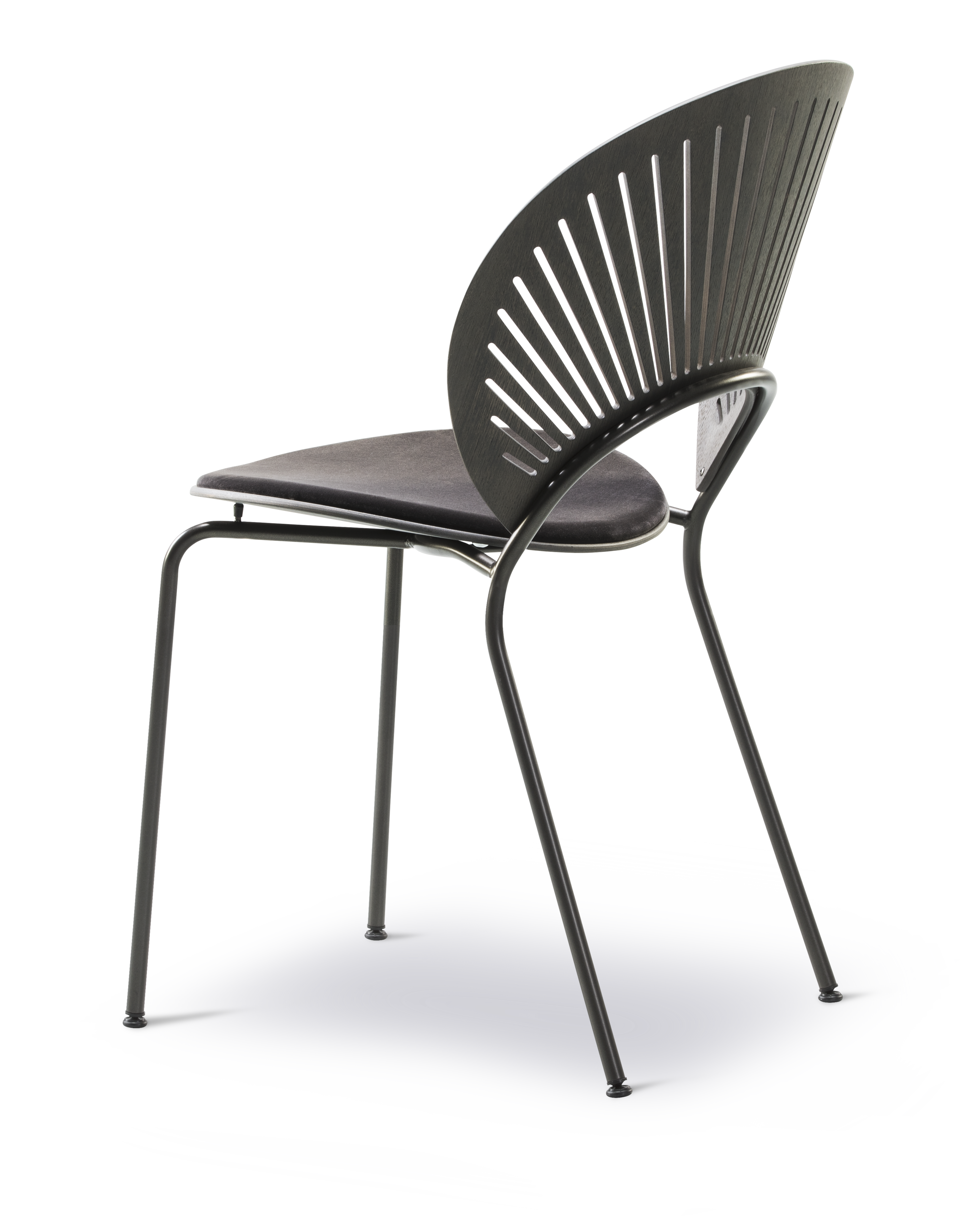 Trinidad Chair - Leather Harald 192 / Ash black lacquered / Black frame