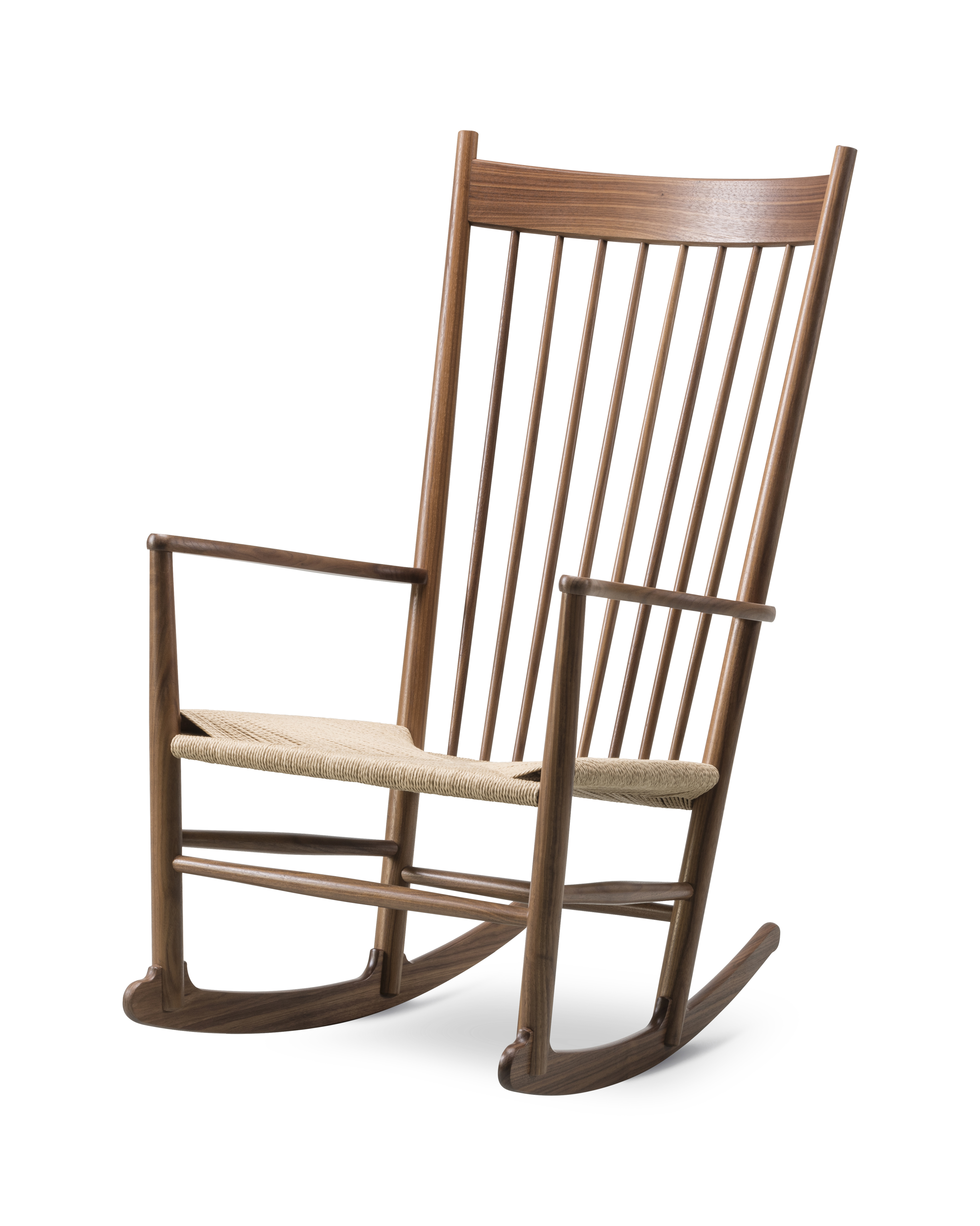 Wegner 16 Rocking Chair - Natural papercord / Walnut