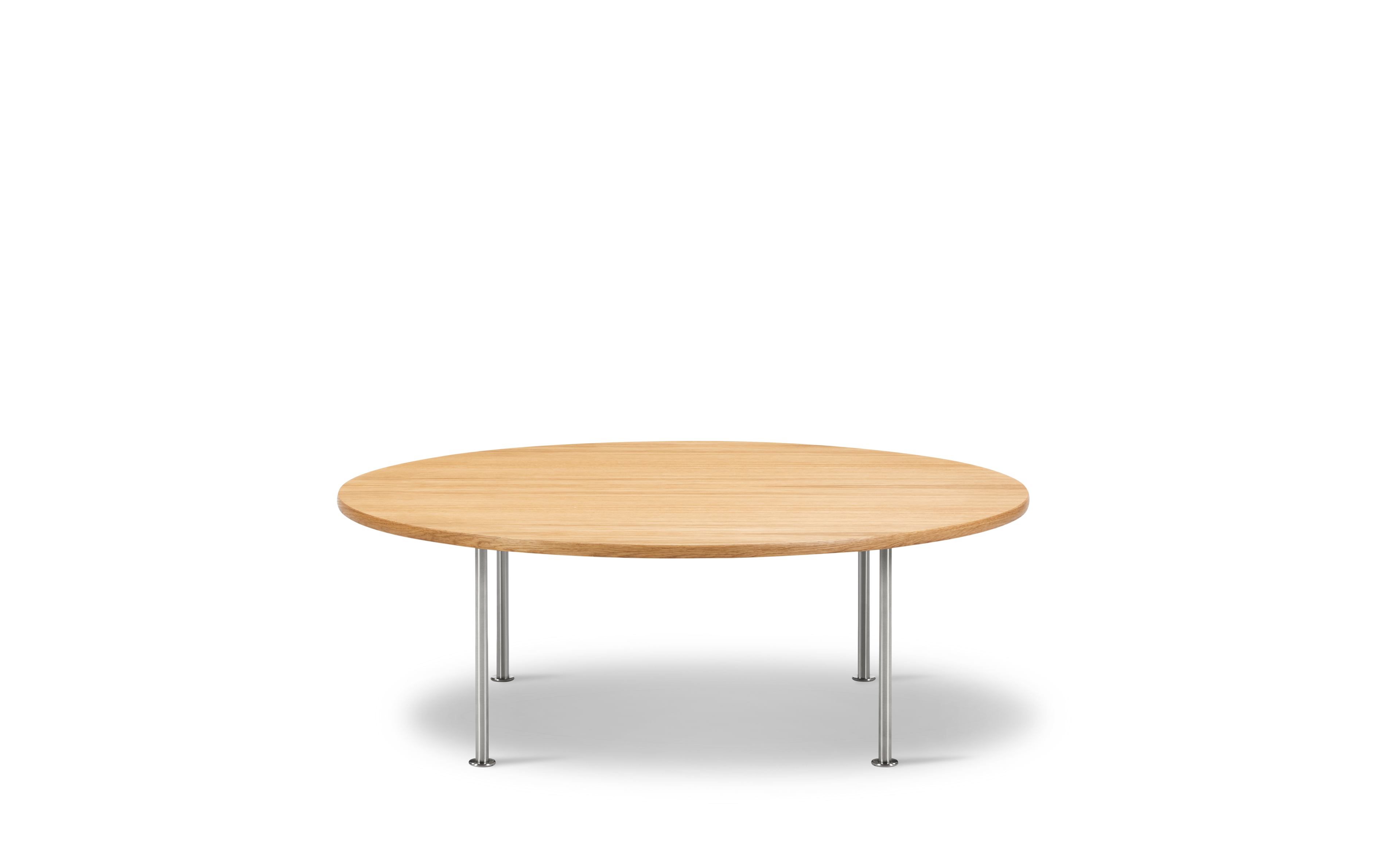 Wegner Ox Table - Oak oil / Brushed steel