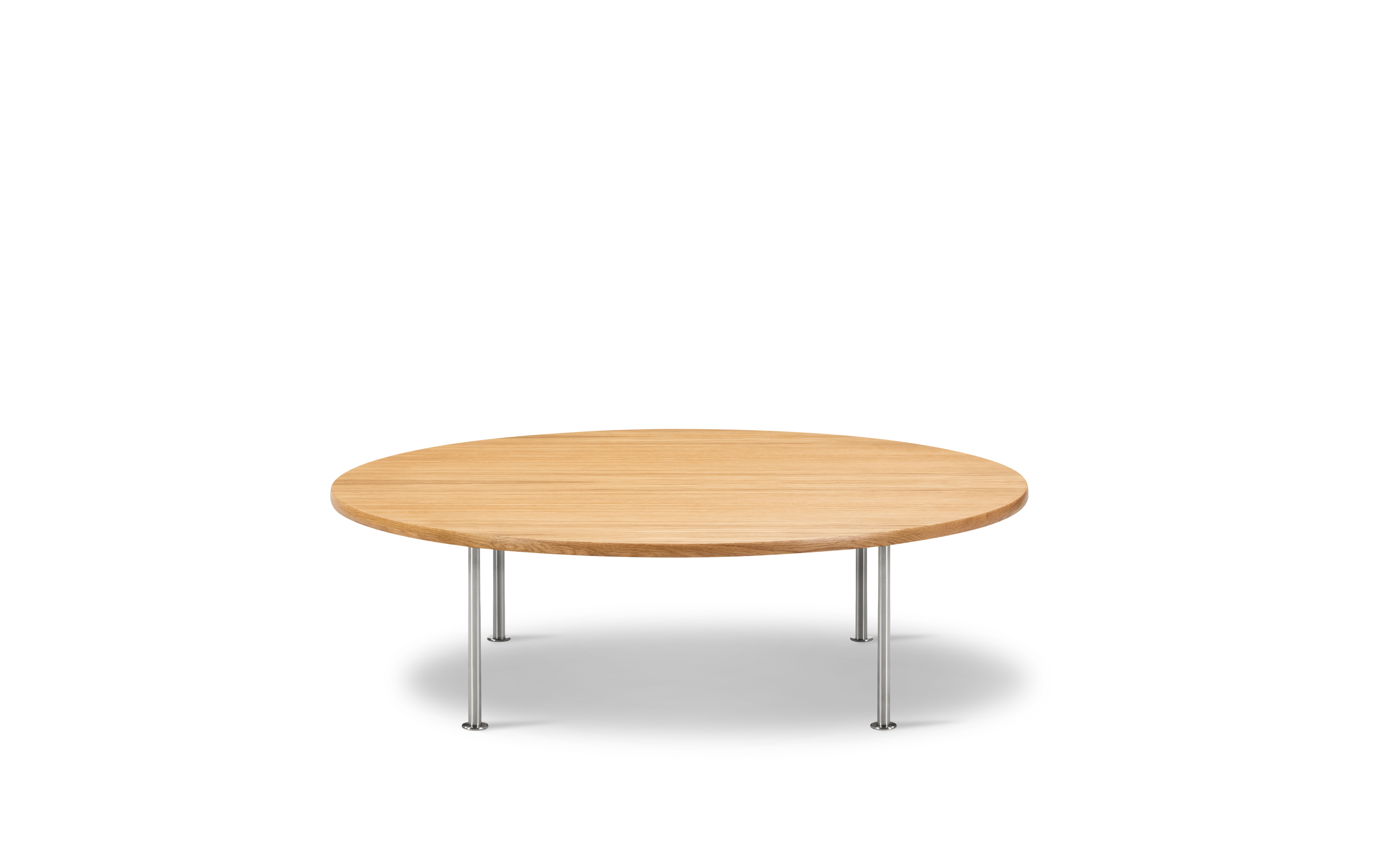 Wegner Ox Table - Oak oil / Brushed steel