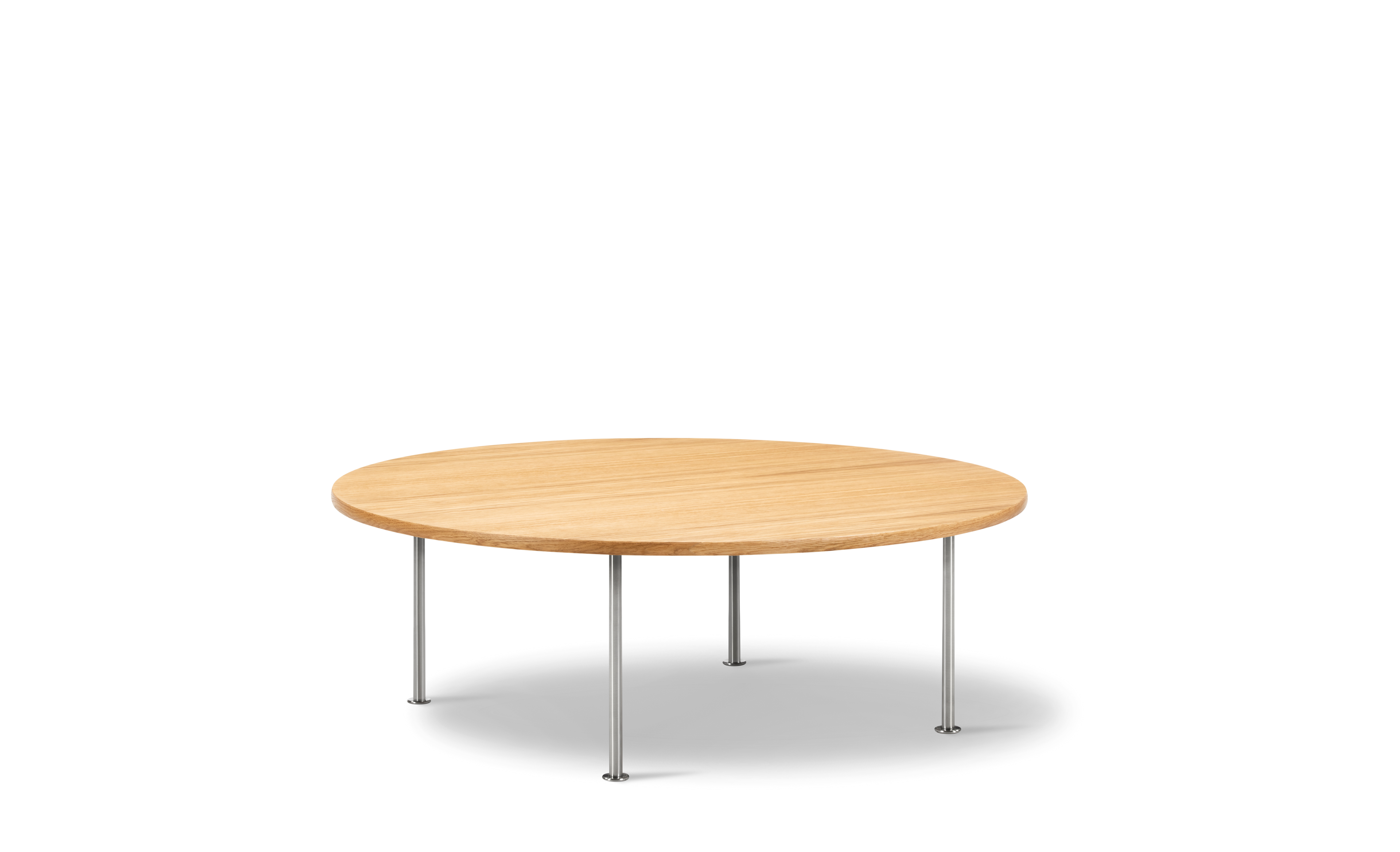 Wegner Ox Table - Oak oil / Brushed steel