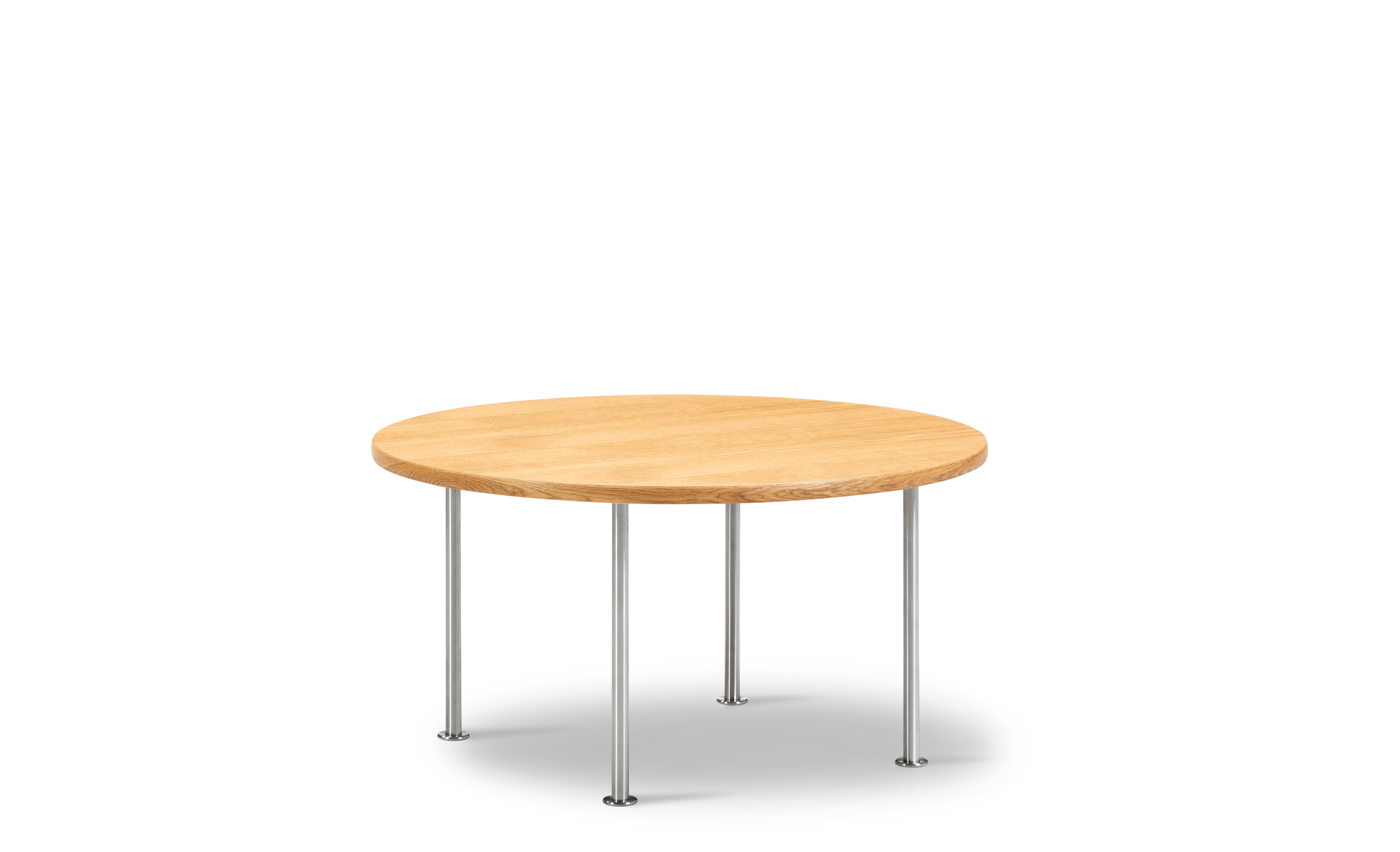 Wegner Ox Table - Oak oil / Brushed steel