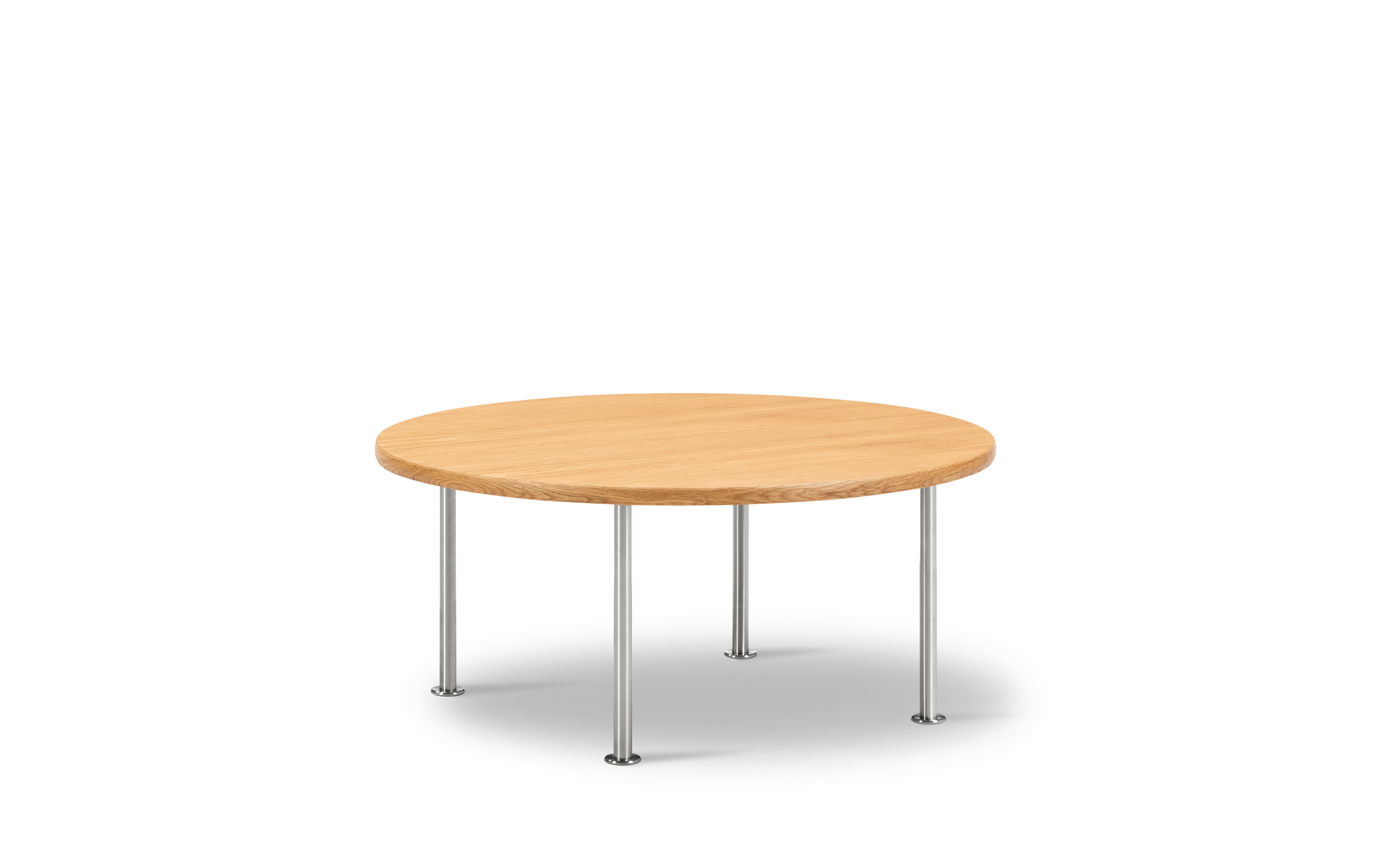 Wegner Ox Table - Oak oil / Brushed steel