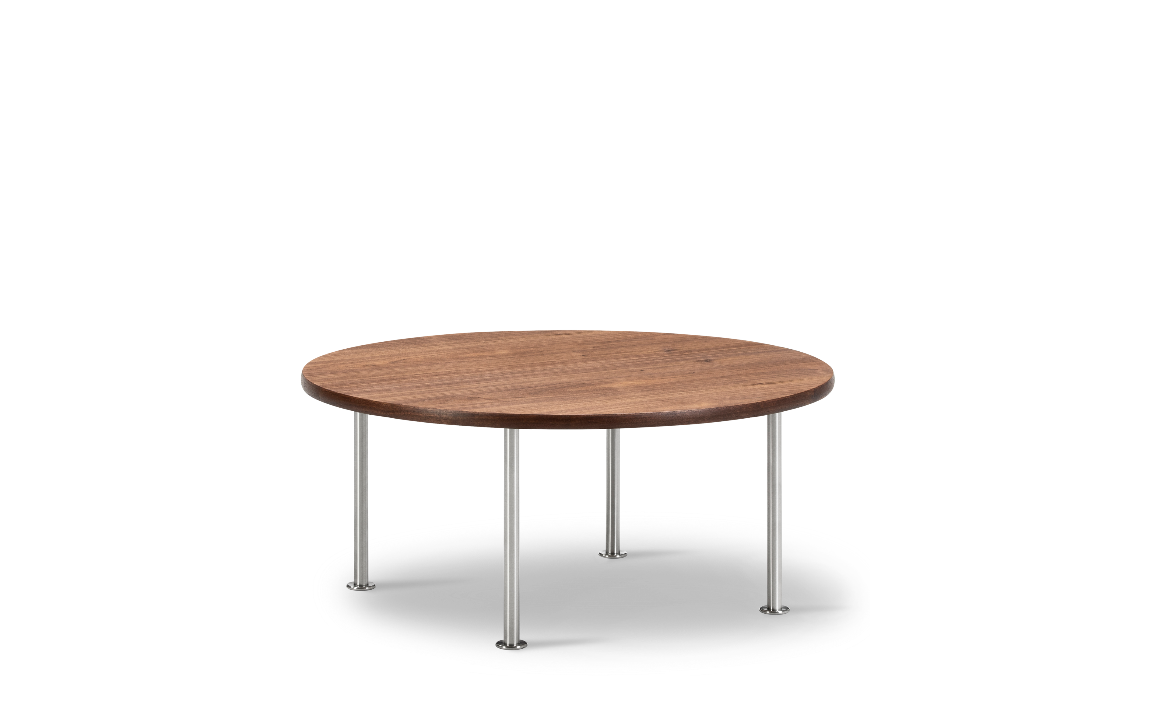 Wegner Ox Table - Walnut / Brushed steel