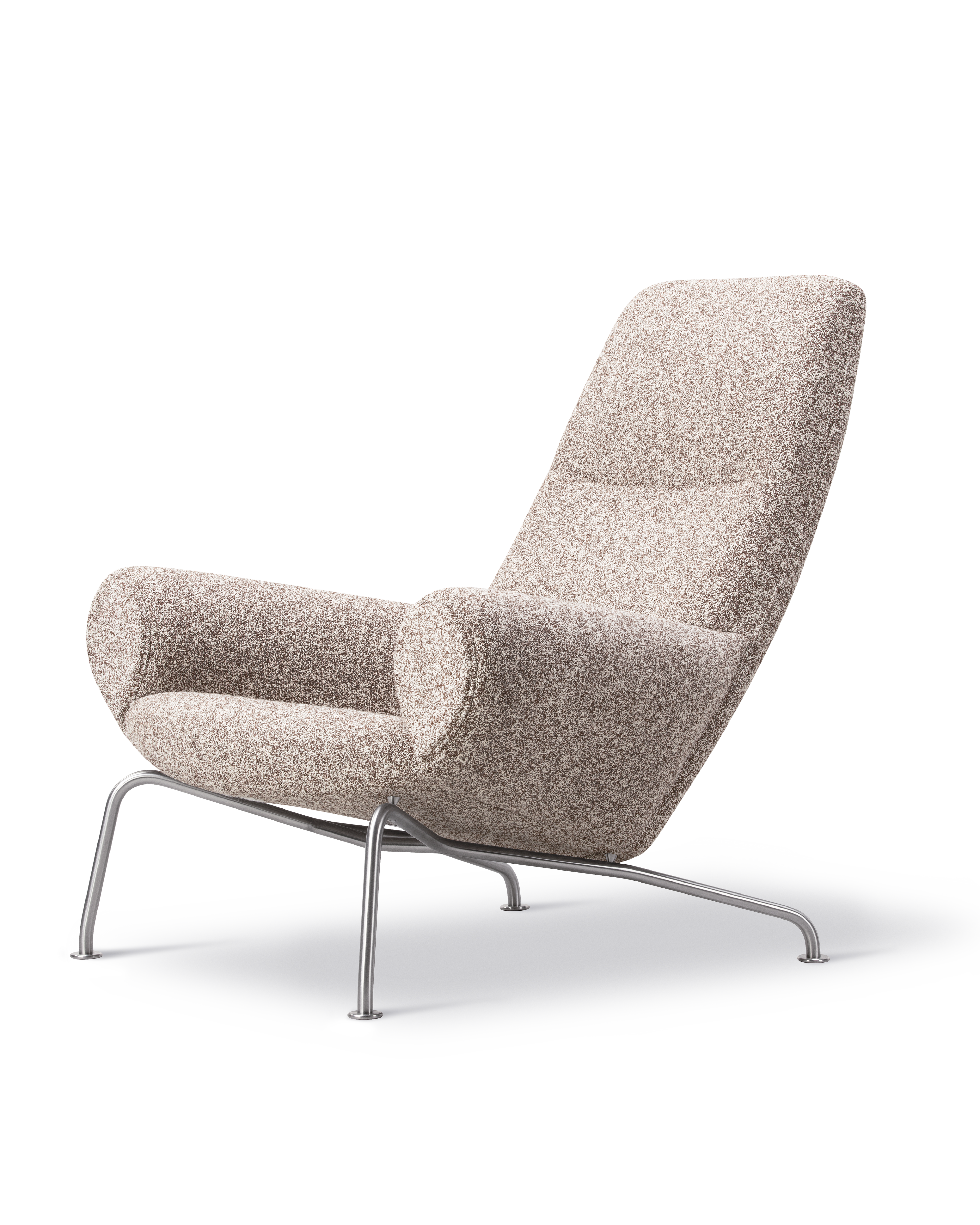 Wegner Queen Chair - Zero 009 / Brushed chrome frame