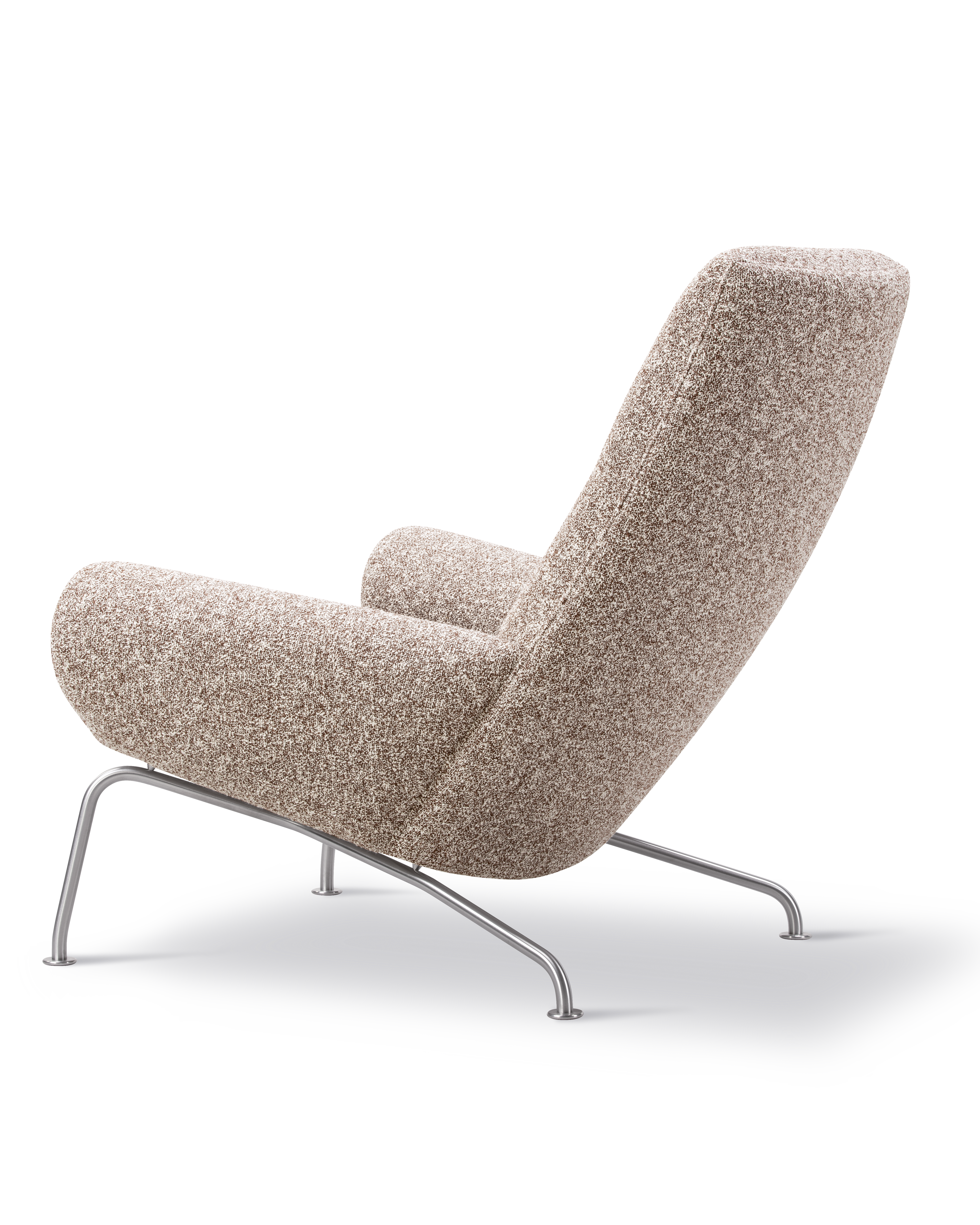 Wegner Queen Chair - Zero 009 / Brushed chrome frame