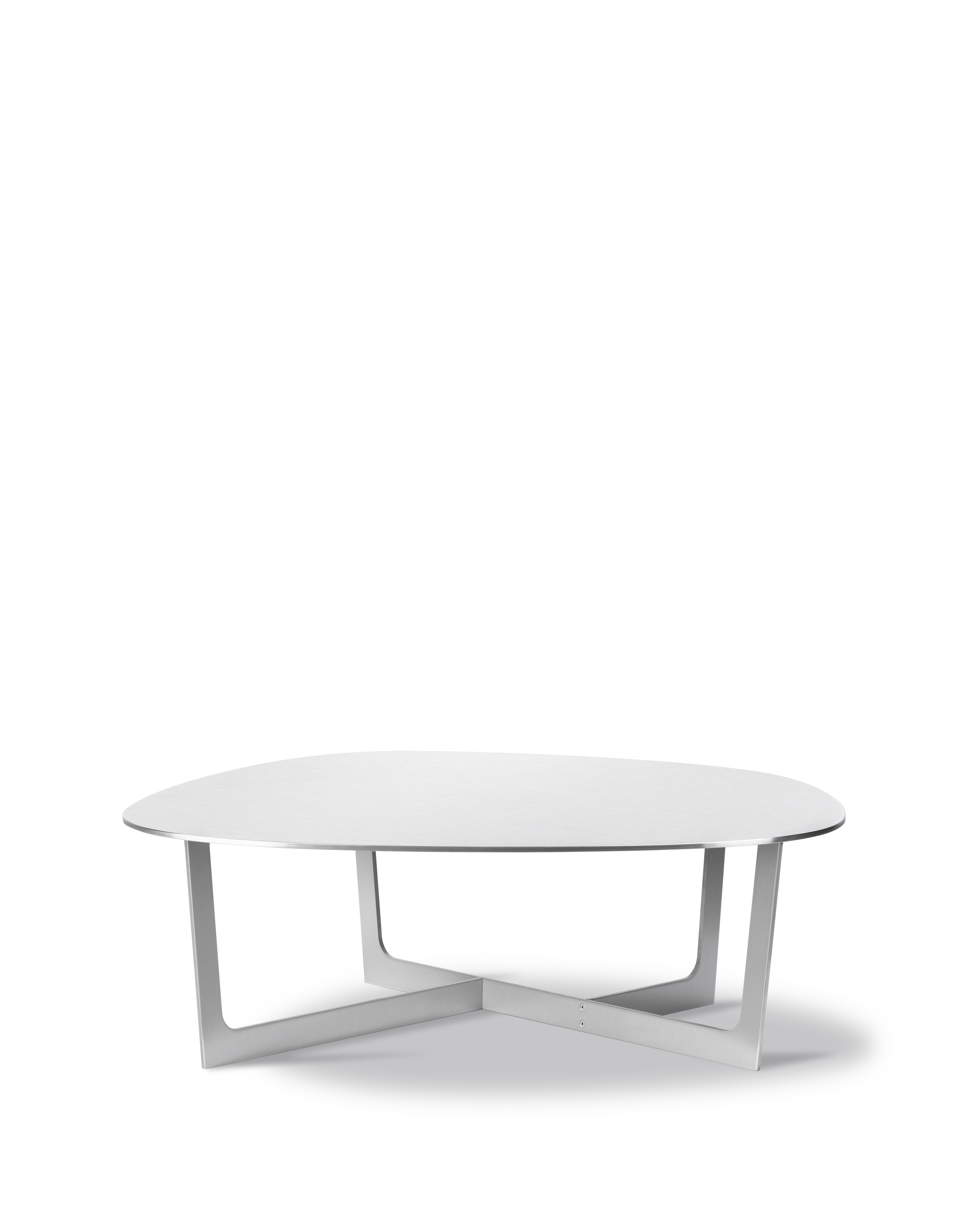 Insula Table - Brushed aluminium, clear matt powder coating