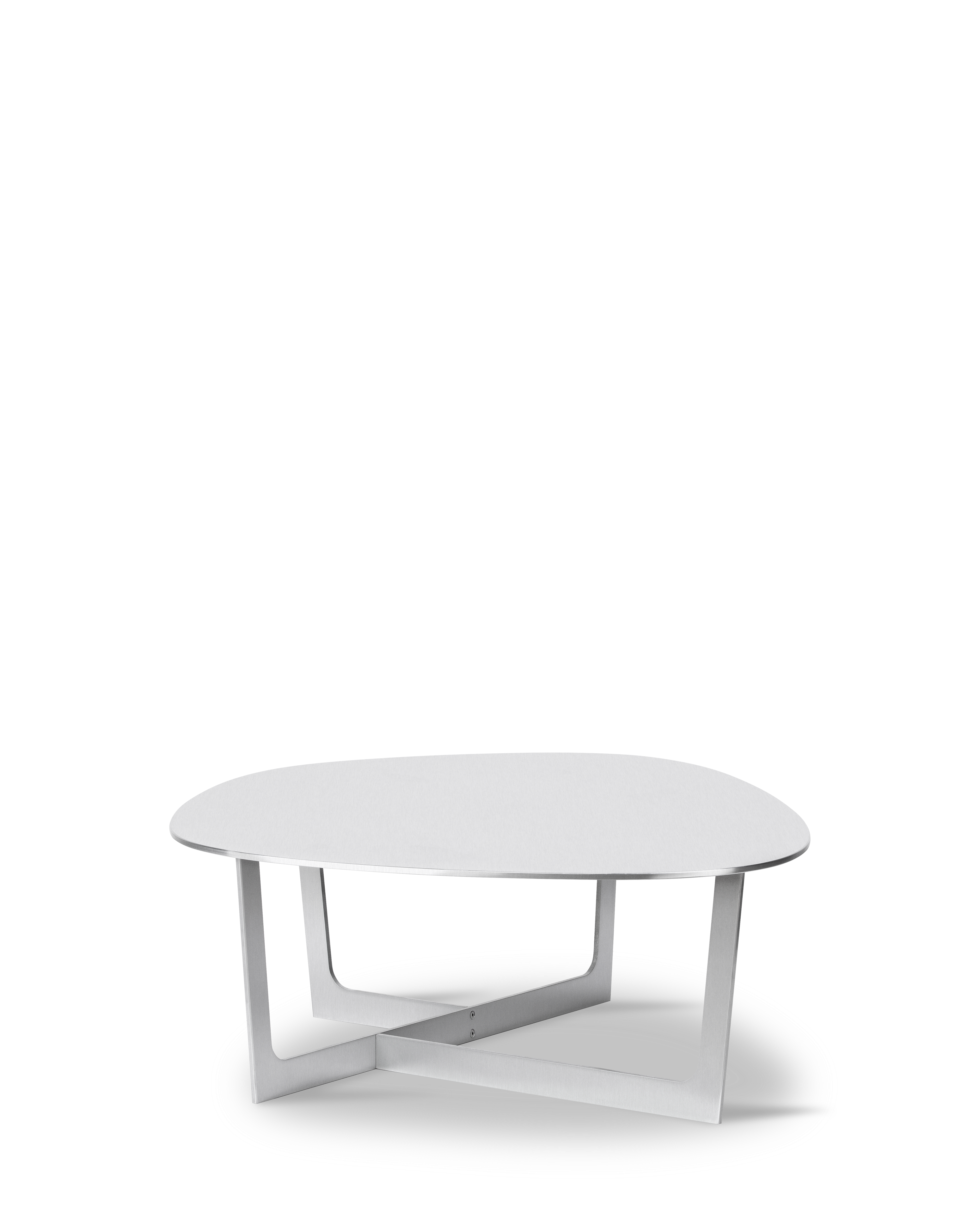 Insula Table - Brushed aluminium, clear matt powder coating