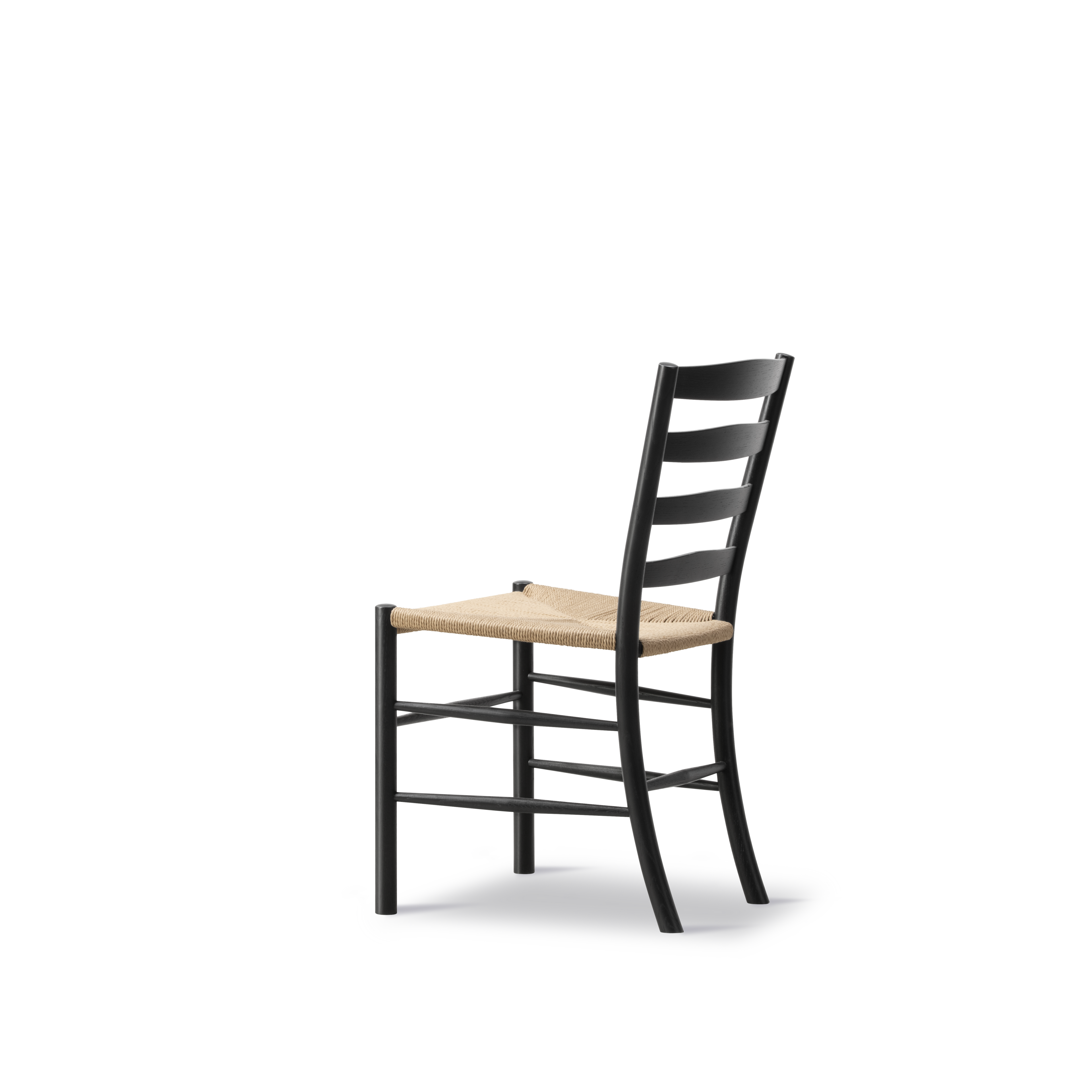 Klint Chair - Naturfarvet flet / Sortlakeret eg