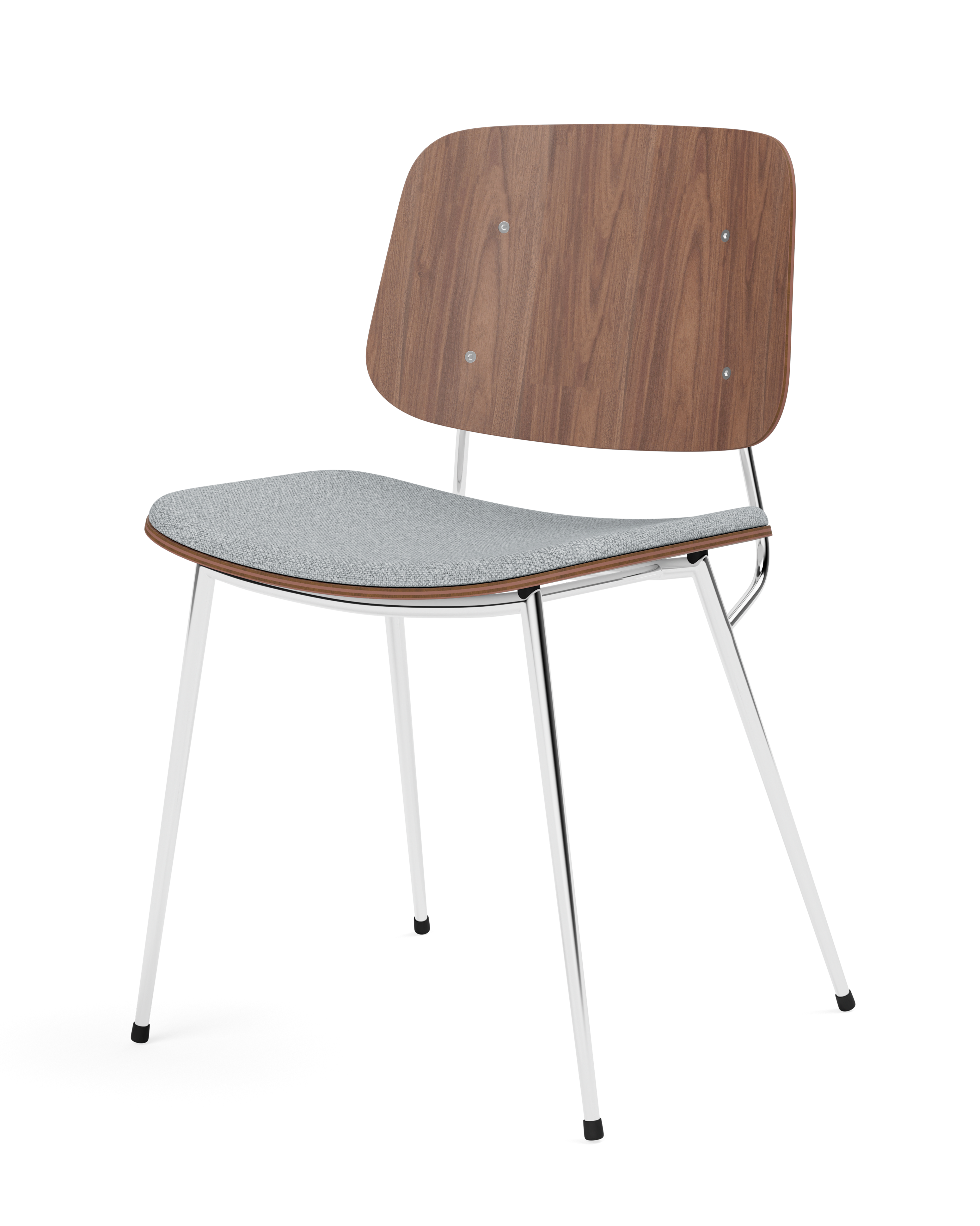 Børge Mogensen - Søborg Metal Base Seat upholstered