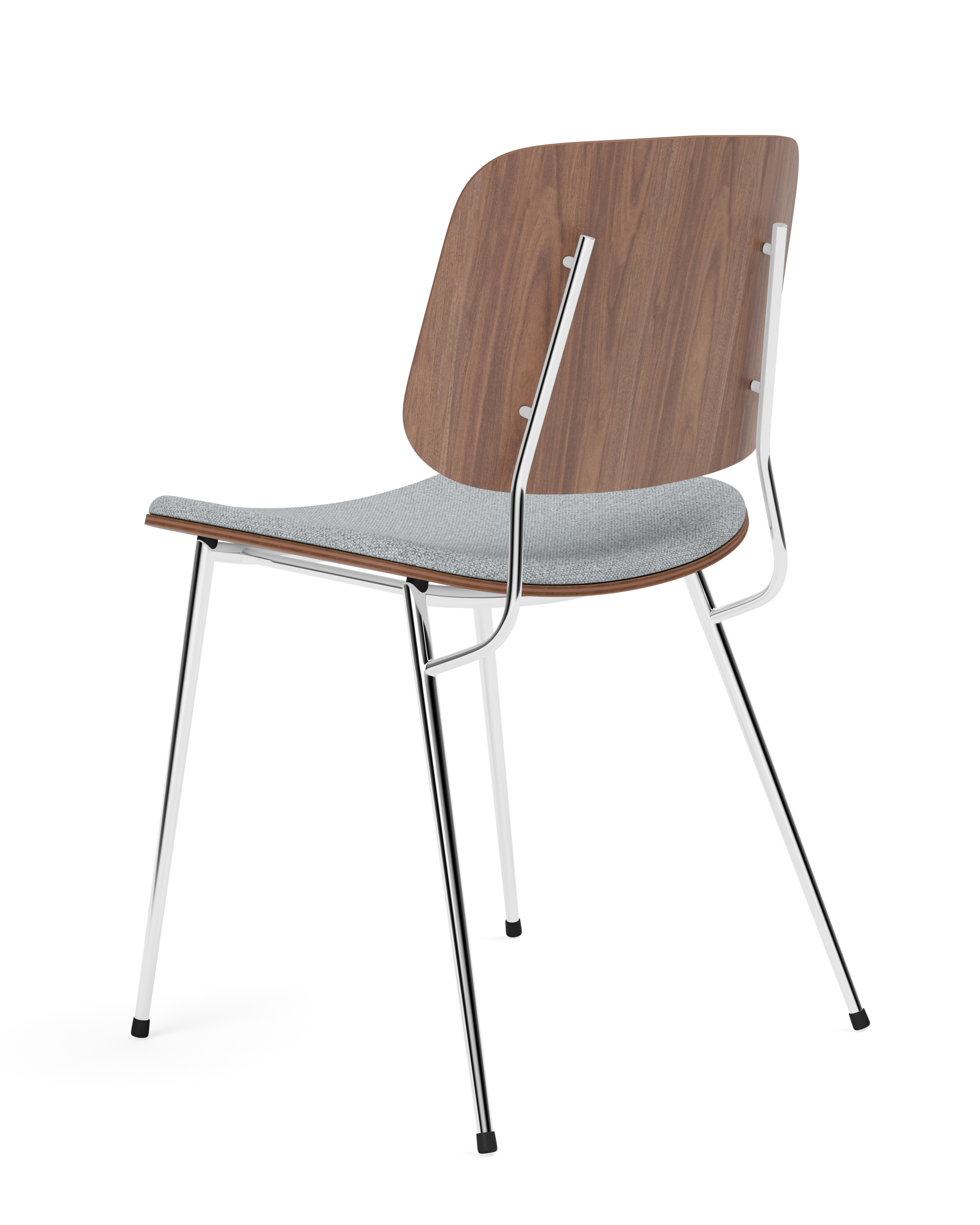 Børge Mogensen - Søborg Metal Base Seat upholstered