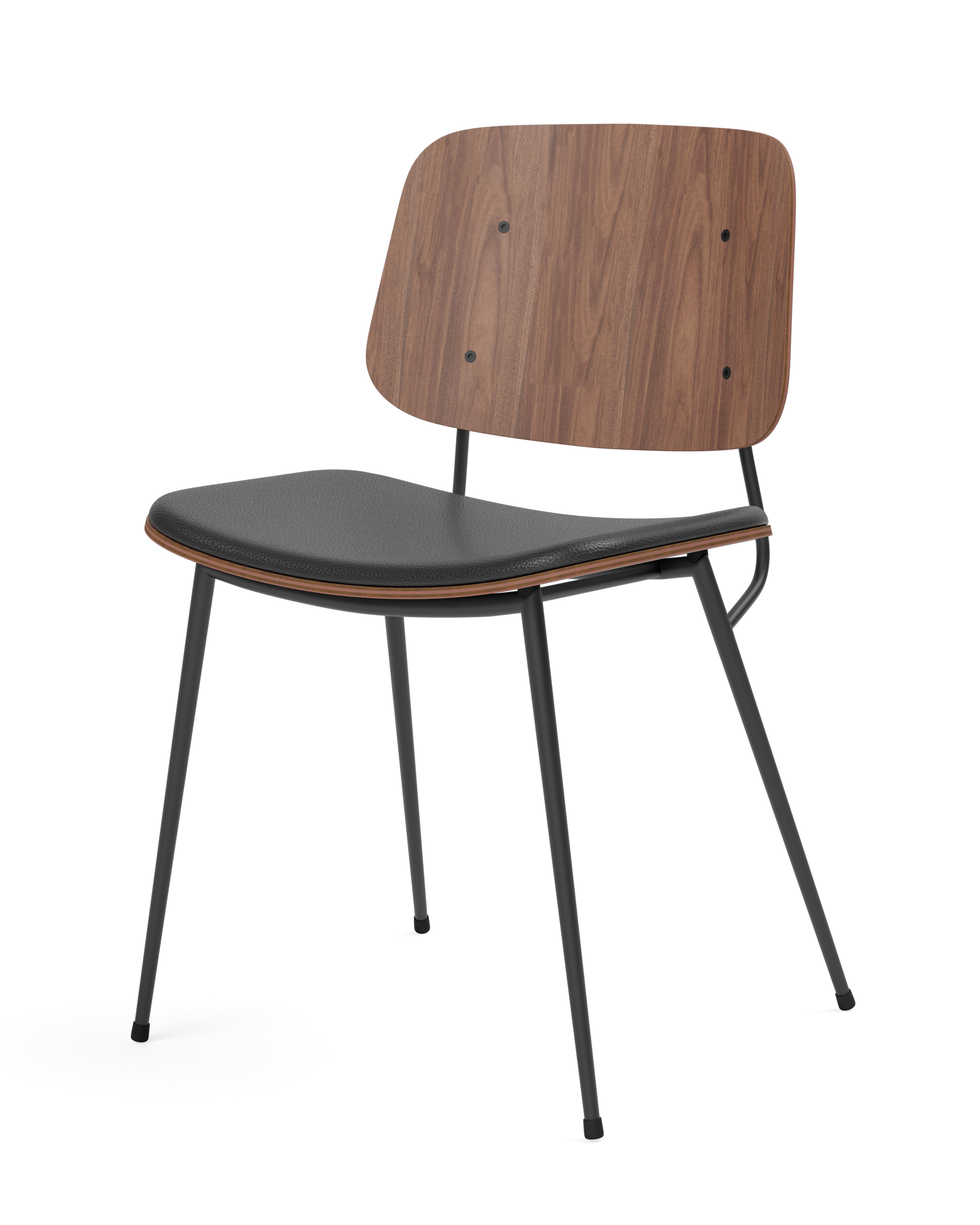 Børge Mogensen - Søborg Metal Base Seat upholstered