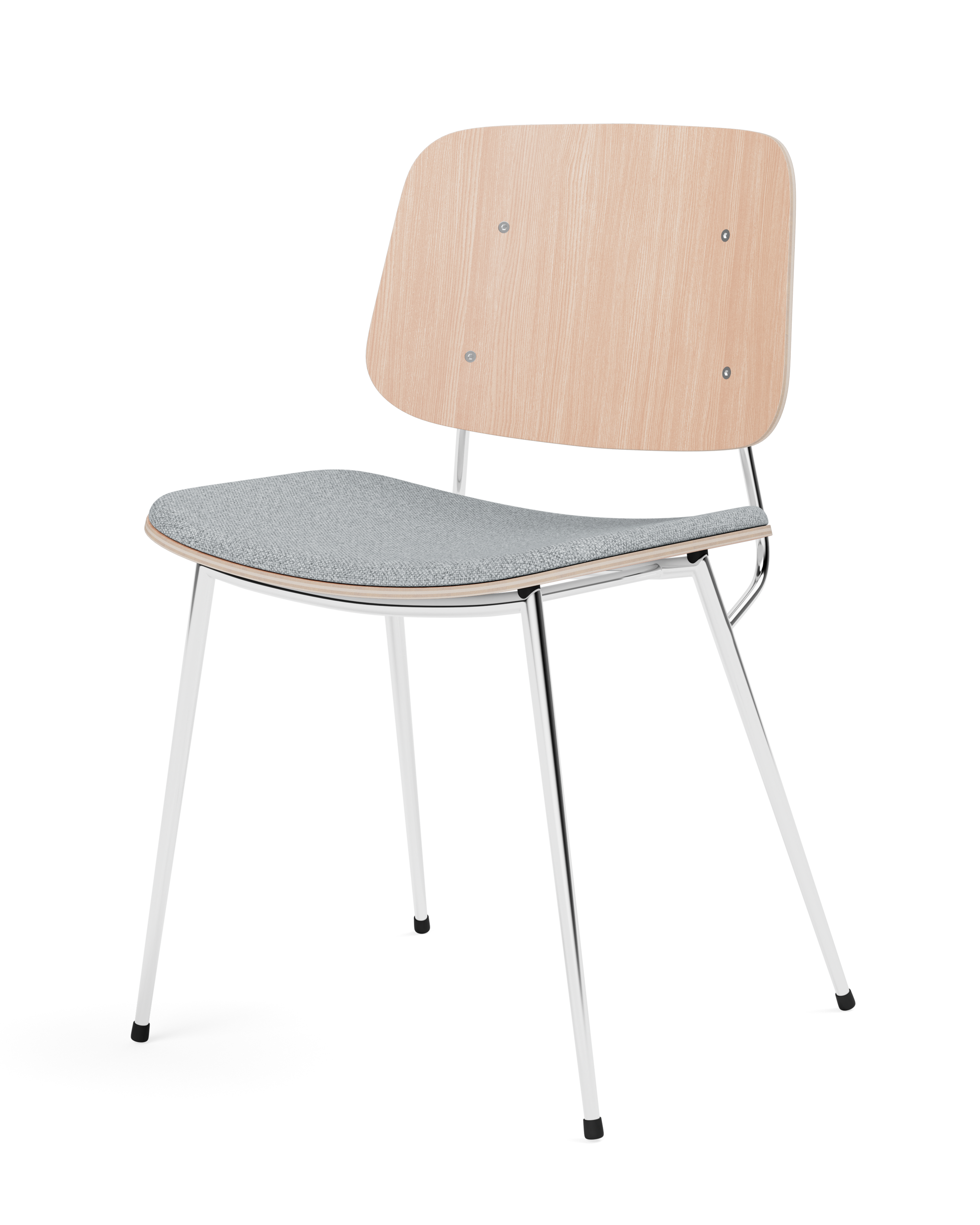 Børge Mogensen - Søborg Metal Base Seat upholstered