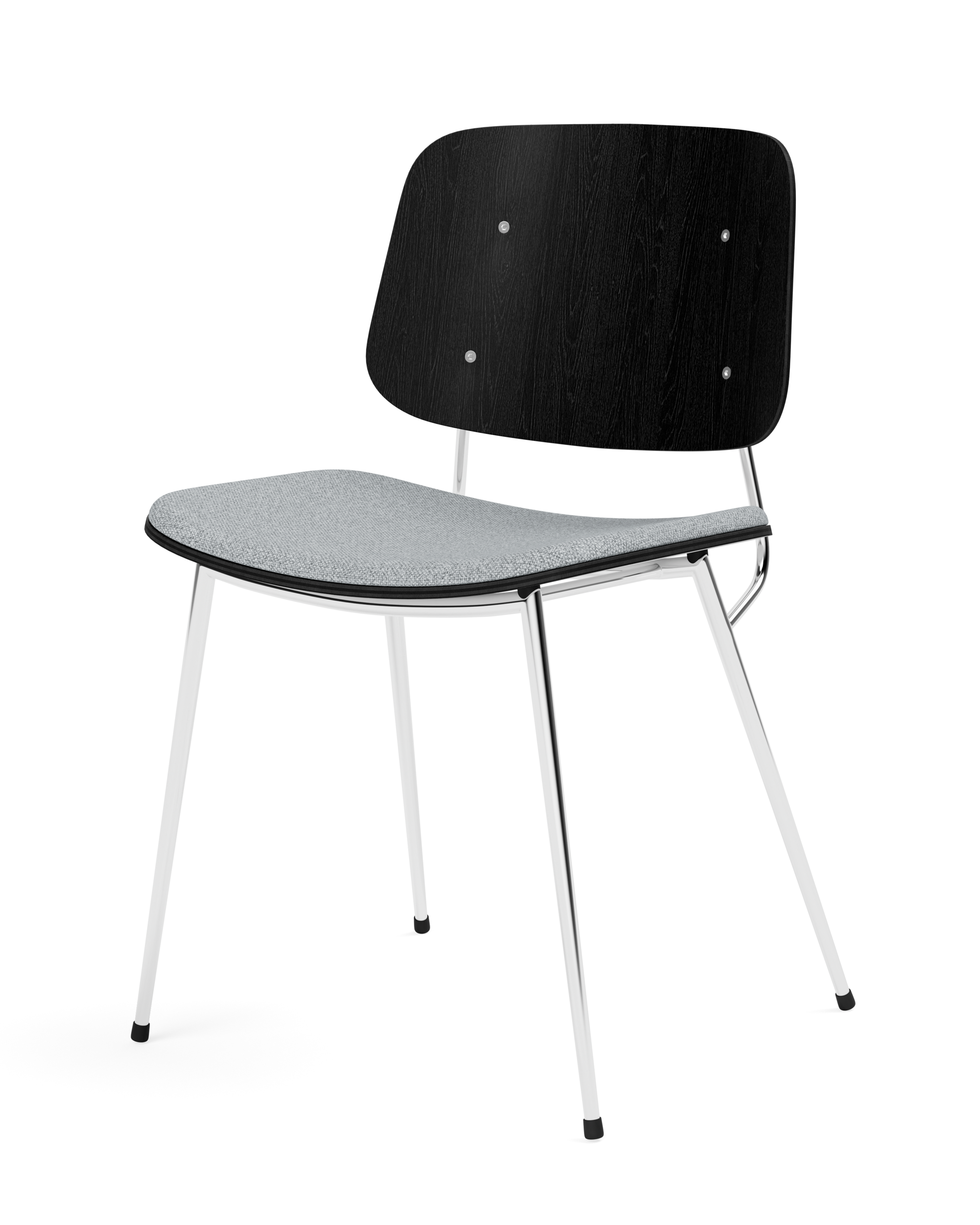 Børge Mogensen - Søborg Metal Base Seat upholstered