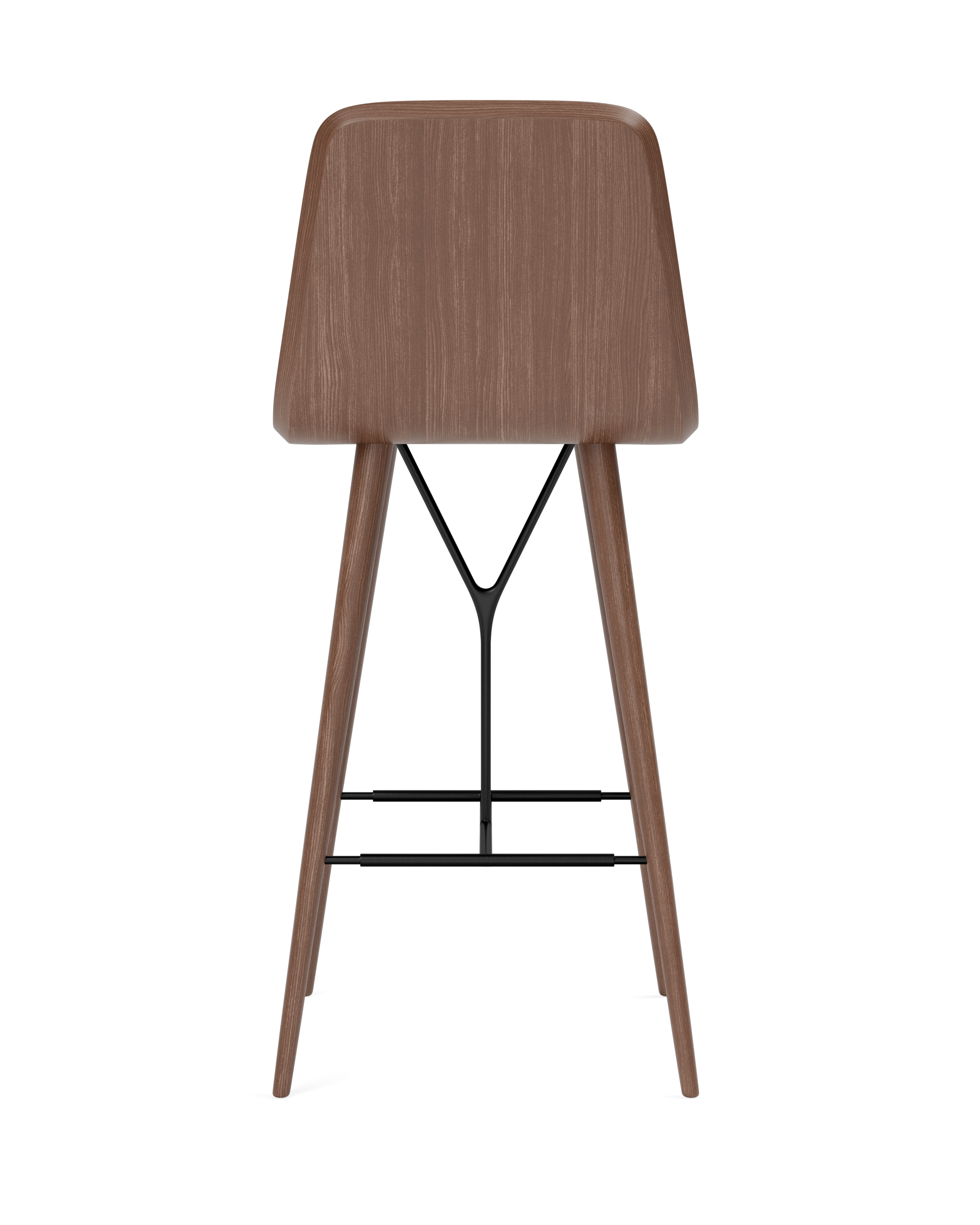 Space Copenhagen - Spine Wood Base Barstool