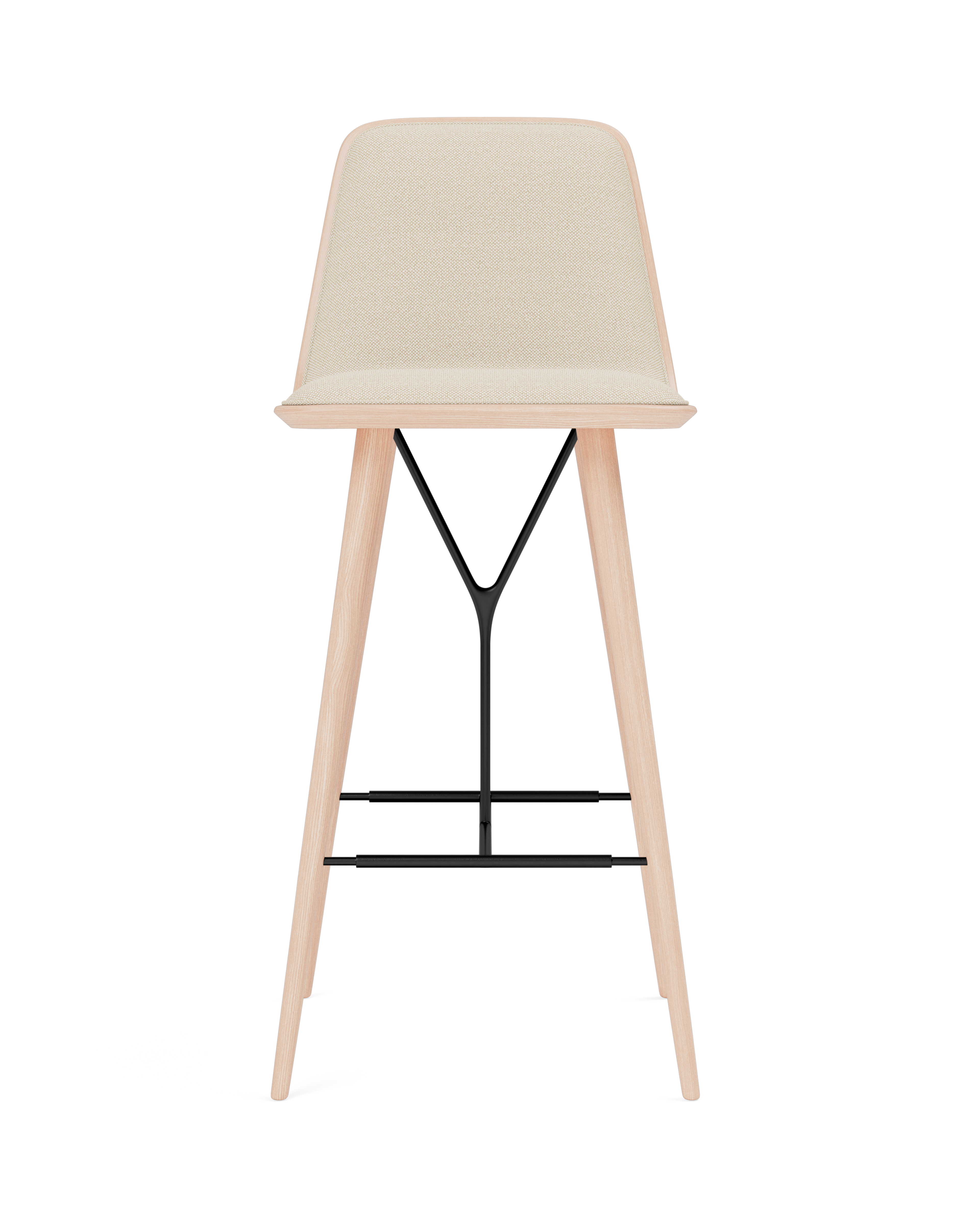 Space Copenhagen - Spine Wood Base Barstool