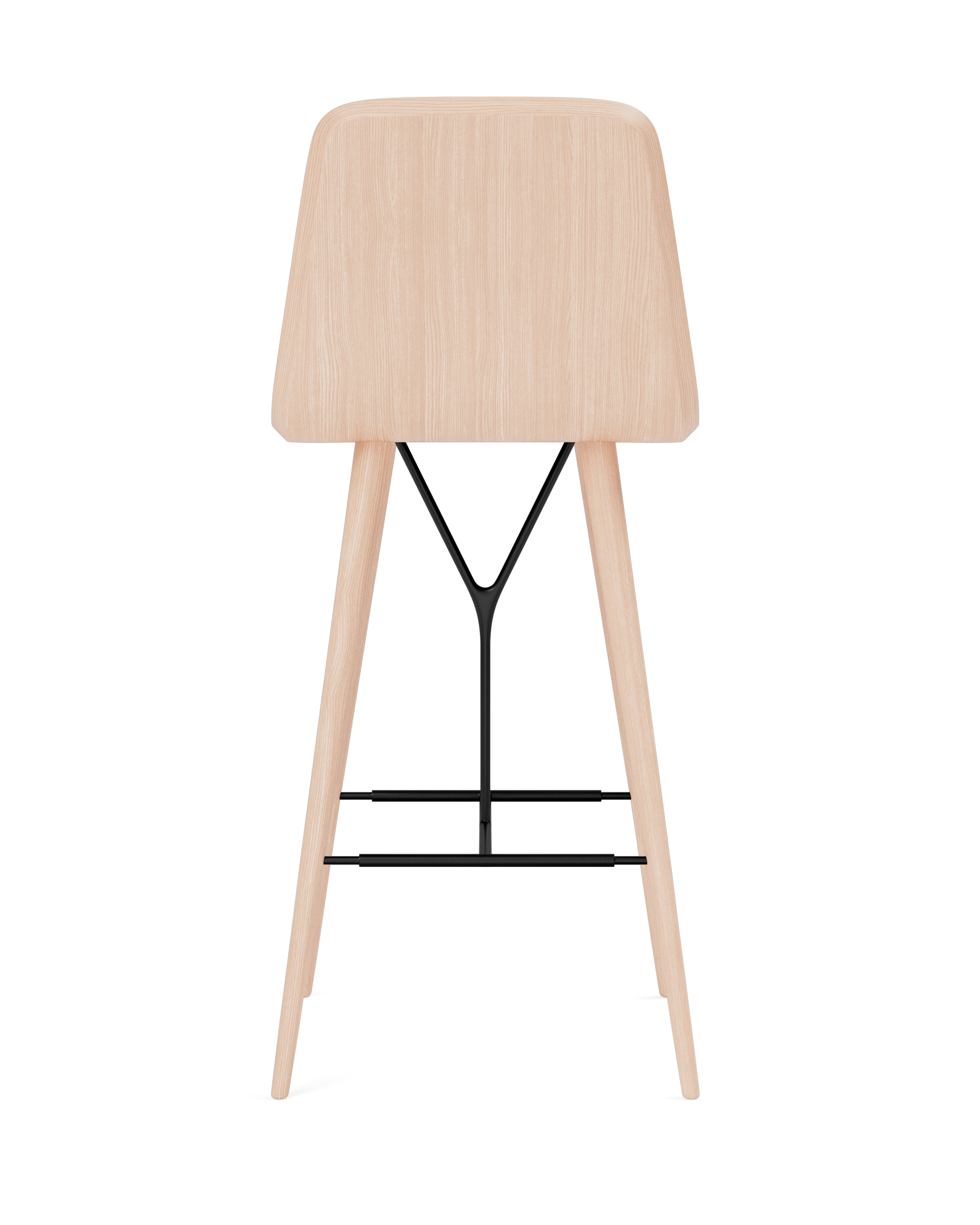 Space Copenhagen - Spine Wood Base Barstool