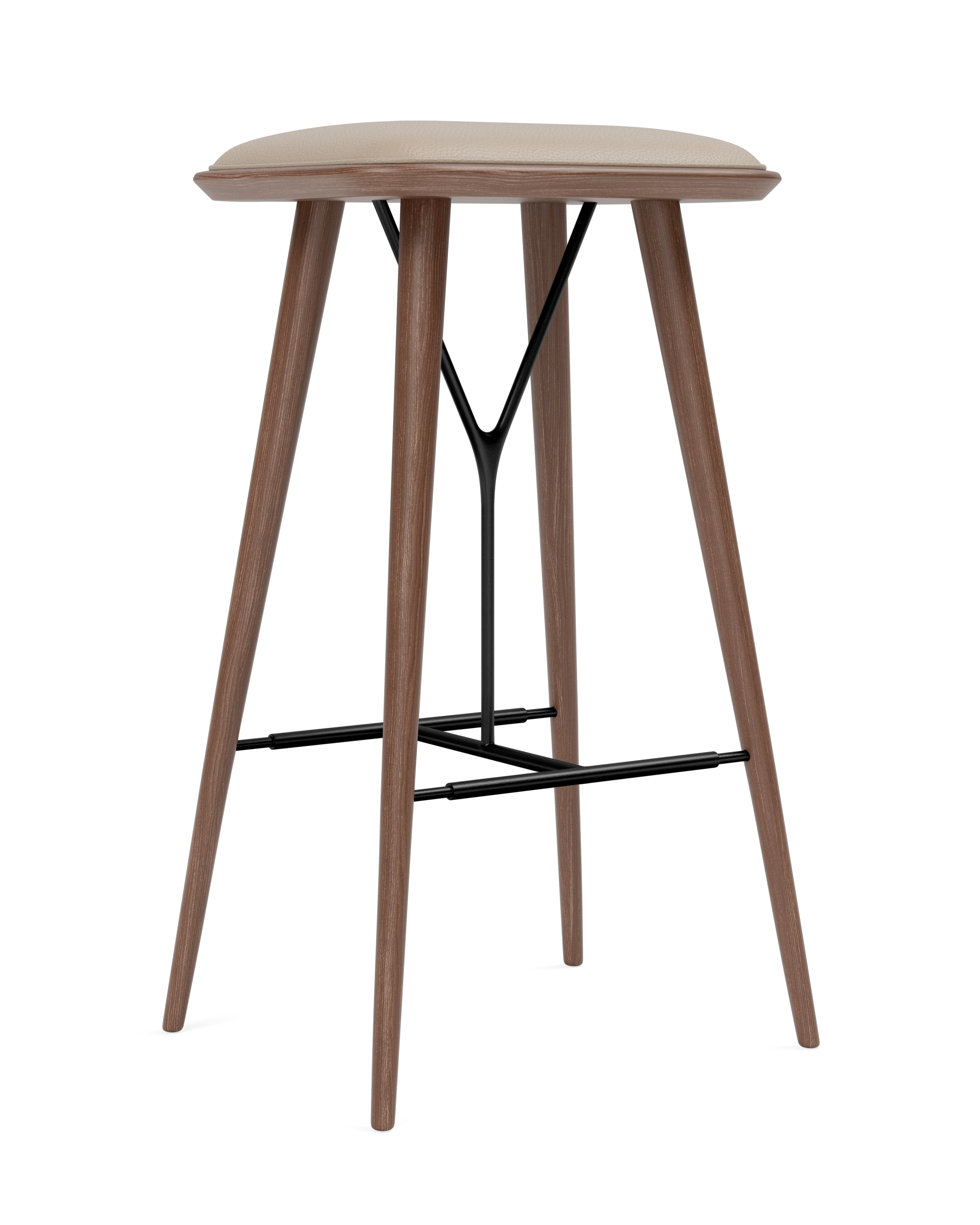 Space Copenhagen - Spine Wood Base Stool