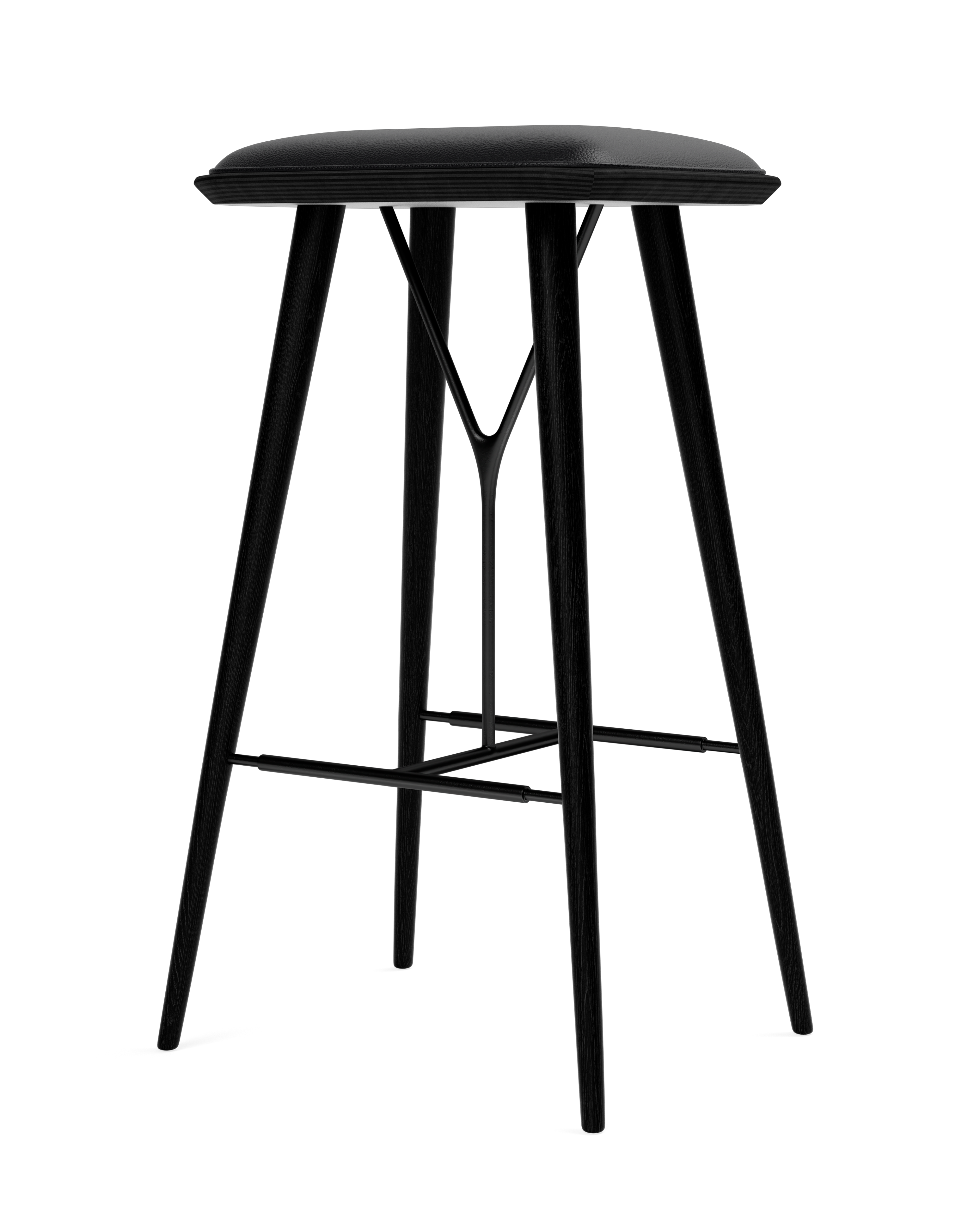 Space Copenhagen - Spine Wood Base Stool