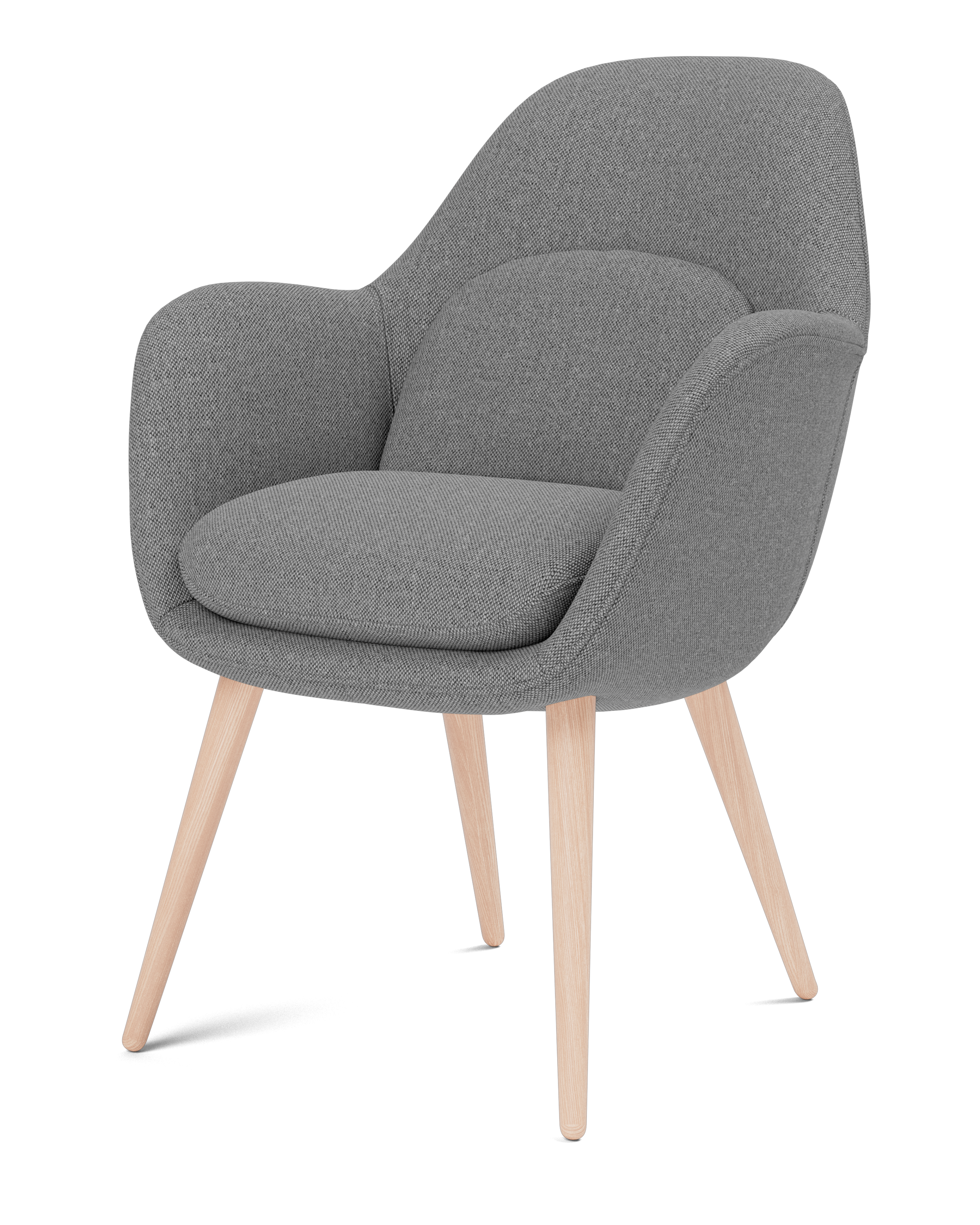 Space Copenhagen - Swoon Dining Armchair Wood Base