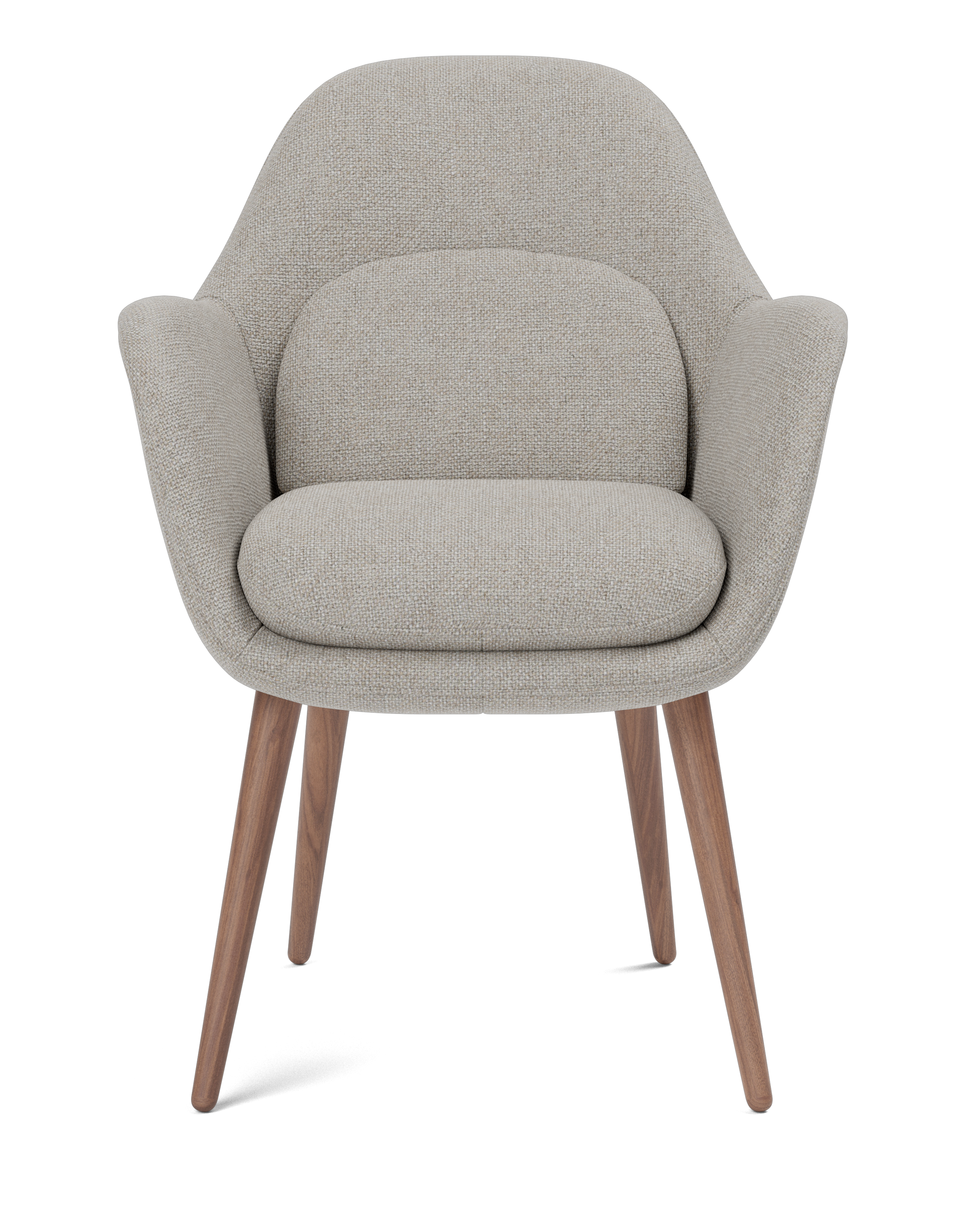 Space Copenhagen - Swoon Dining Armchair Wood Base