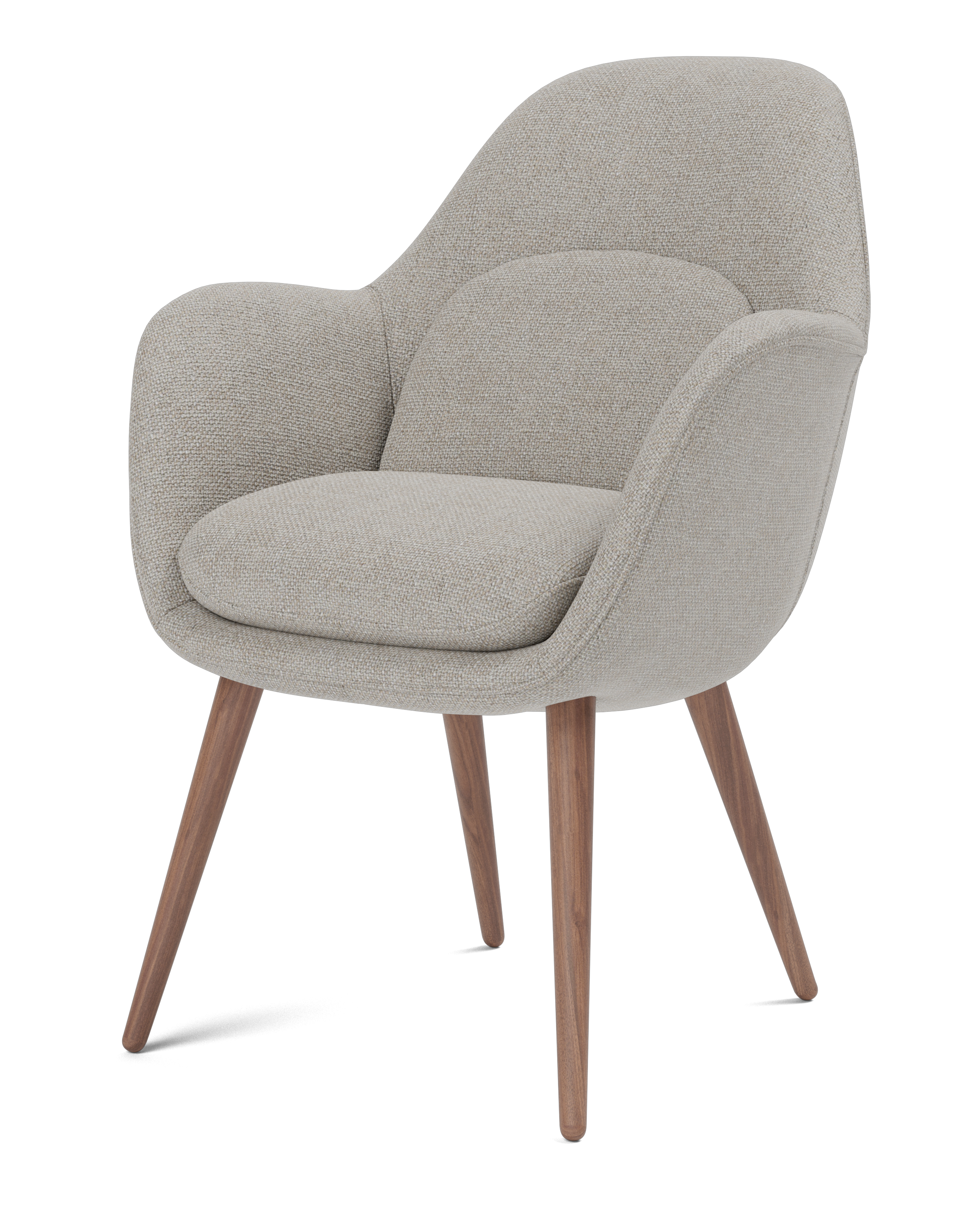 Space Copenhagen - Swoon Dining Armchair Wood Base