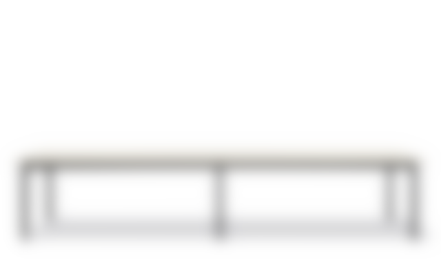 Plan Table Modular (Configuration E) - Really Cotton Cream / Black frame