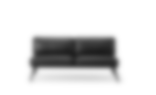 Spine Lounge Suite Sofa - Leather 98 Max / Black lacquered oak 