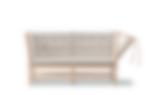 Spoke-Back Sofa - Steelcut Trio 213  / Beech Soap