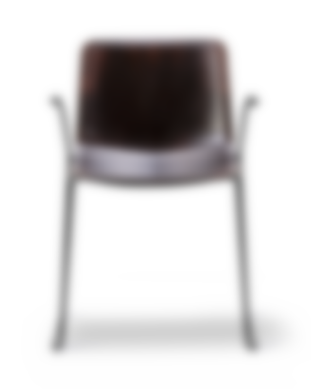 Pato Paper Sledge Armchair - Papershell / Black