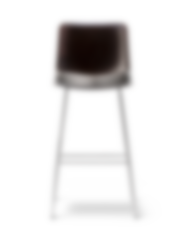 Pato Paper Sledge Barstool - Papershell / Chrome