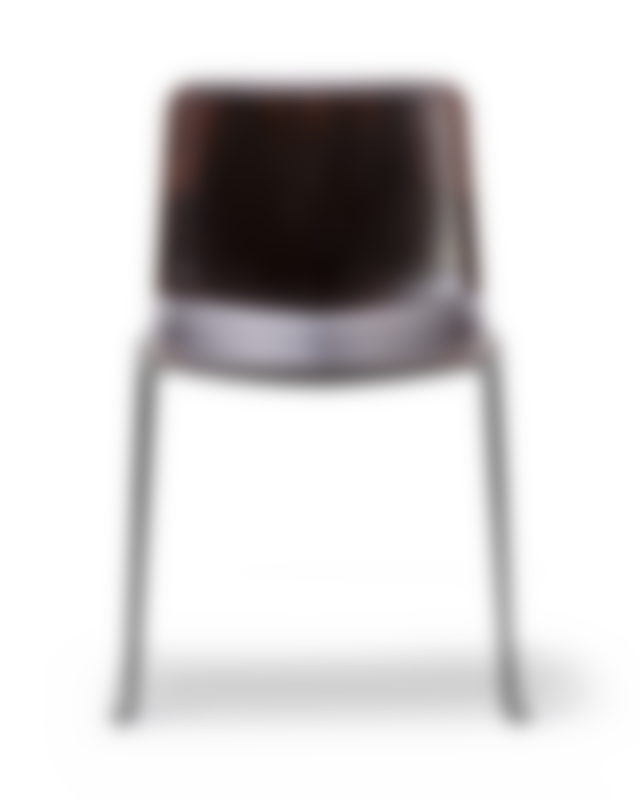 Pato Paper Sledge Chair - Papershell / Black