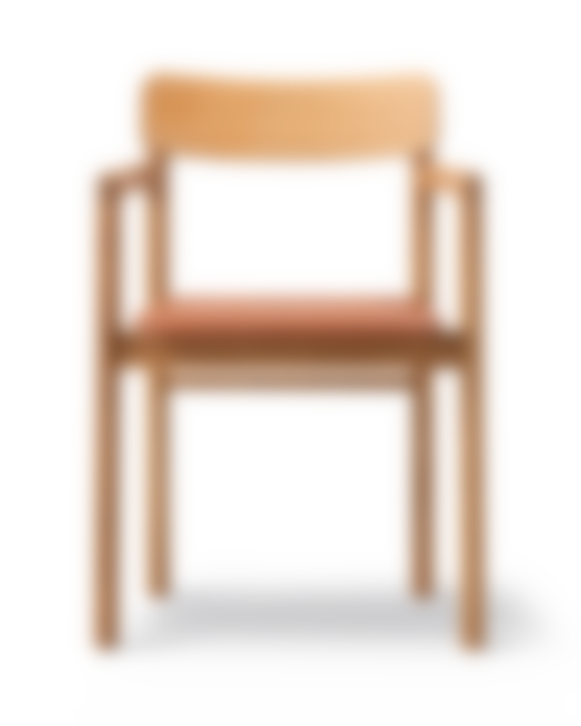 Post Chair - Leather Omni 307 / Oak oil