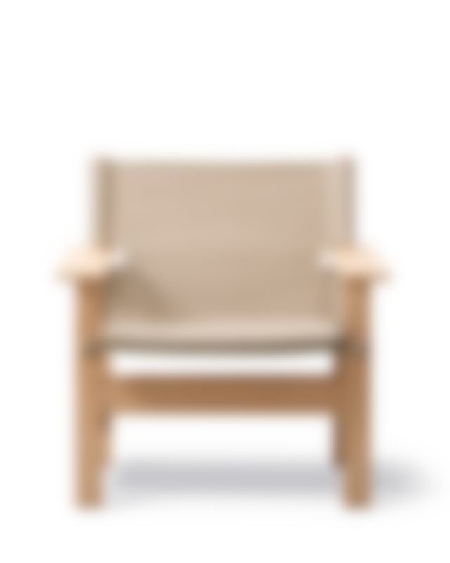 The Canvas Chair - Natural Canvas / Oak light oil - With cushion