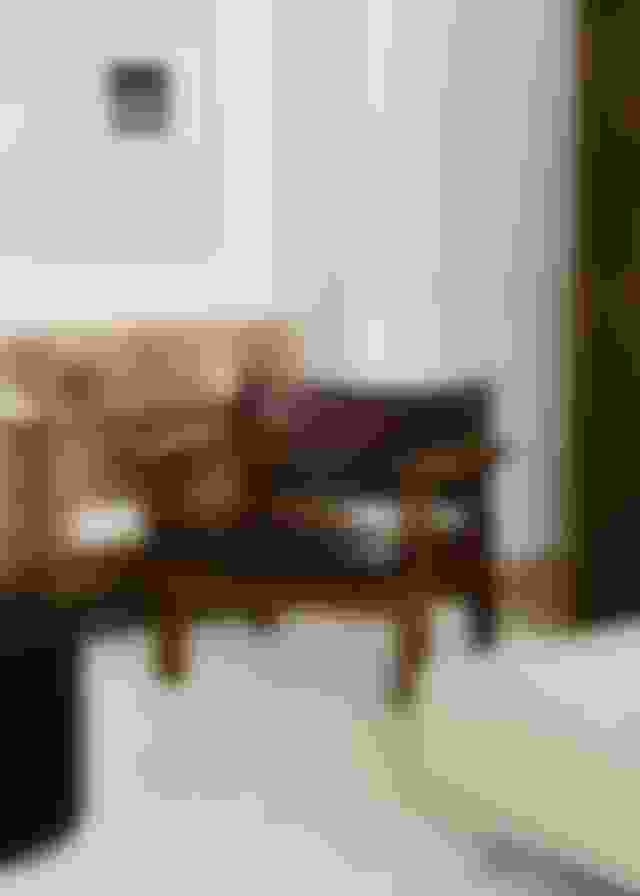 Den Spanske Stol af Børge Mogensen for Fredericia Furniture i mørkebrun sadellæder