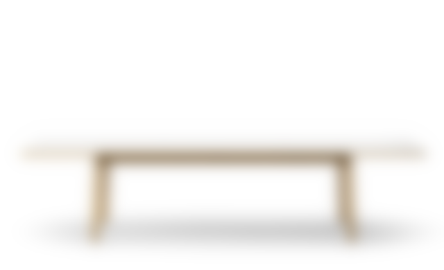 Ana Table - Eg olie / Hvid nanolaminate