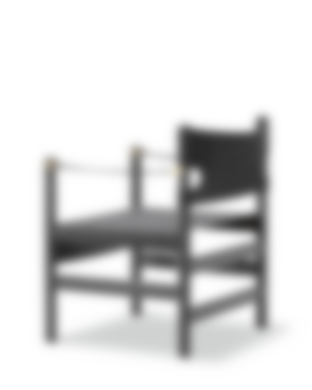Canvas 21 Chair - Black Canvas / Black Lacquered Oak